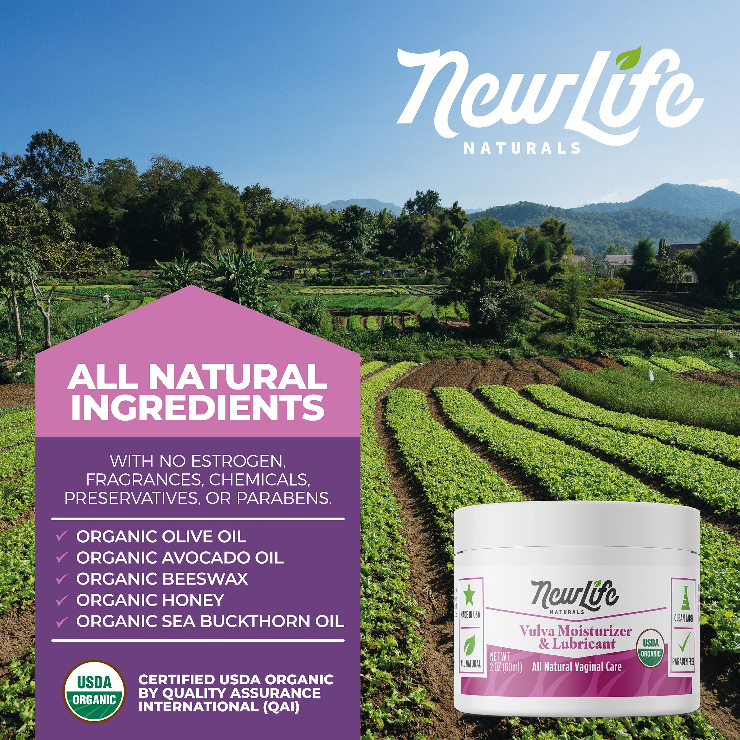 NewLife Naturals Organic Vulva Cream - Vaginal Moisturizer - Intimate Feminine Care NewLife Naturals buy supplements canada
