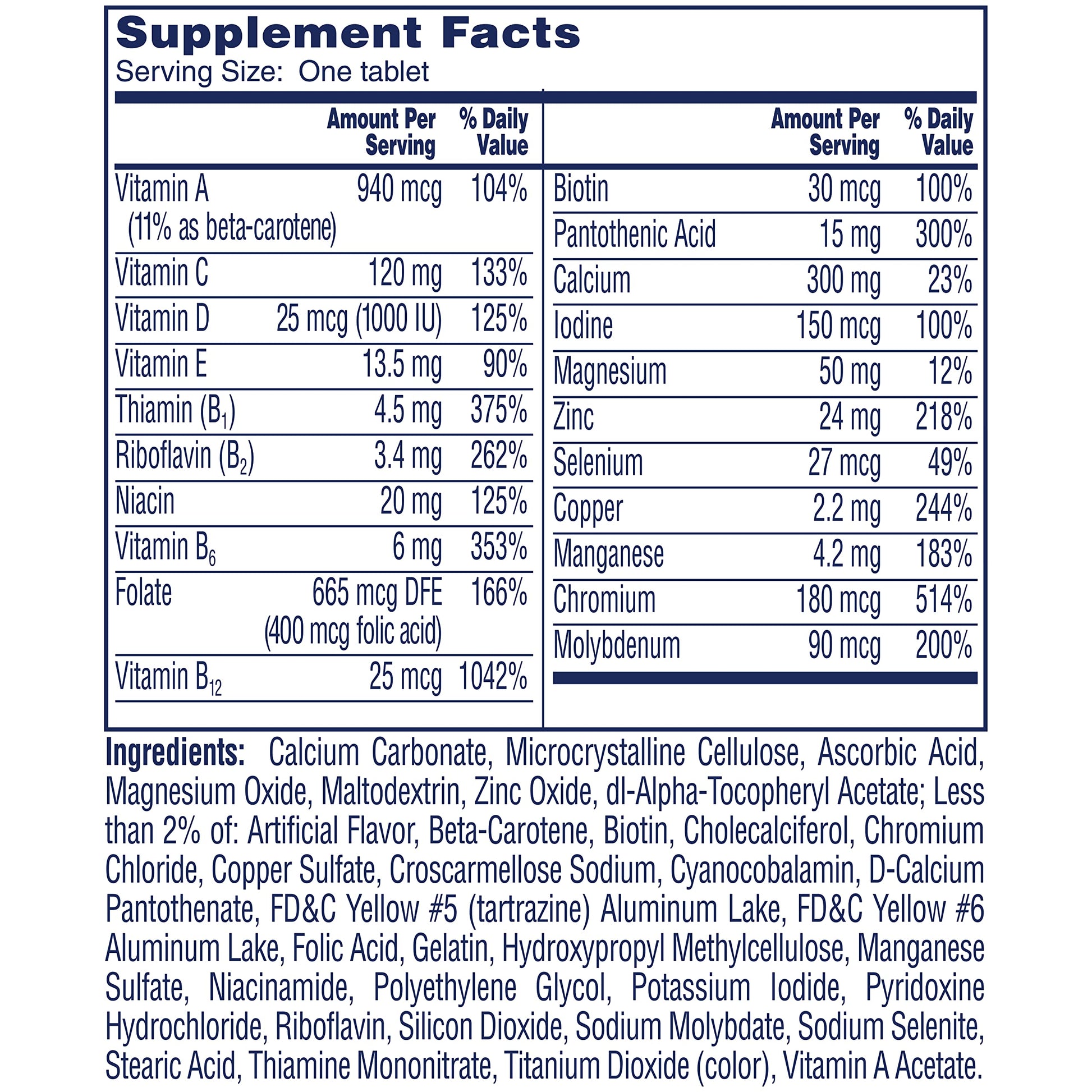 One A Day Women’s 50+ Multivitamins Tablet, Multivitamin for Women with Vitamin A, C, D ONE A DAY buy supplements canada