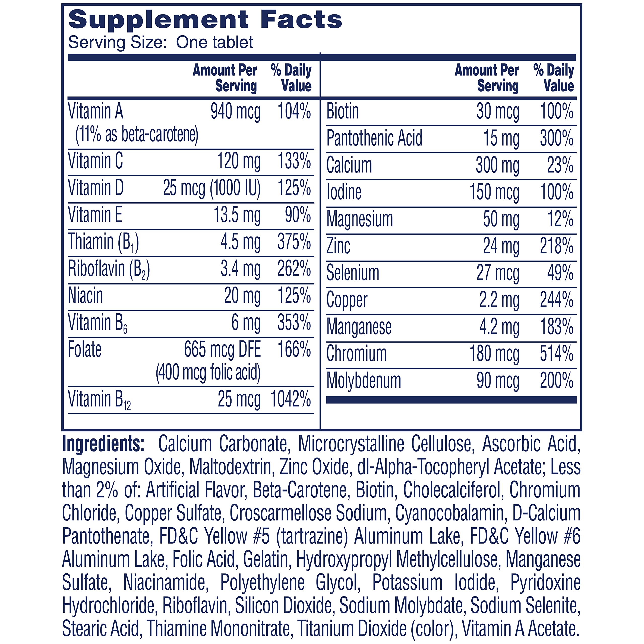 One A Day Women’s 50+ Multivitamins Tablet, Multivitamin for Women with Vitamin A, C, D ONE A DAY buy supplements canada