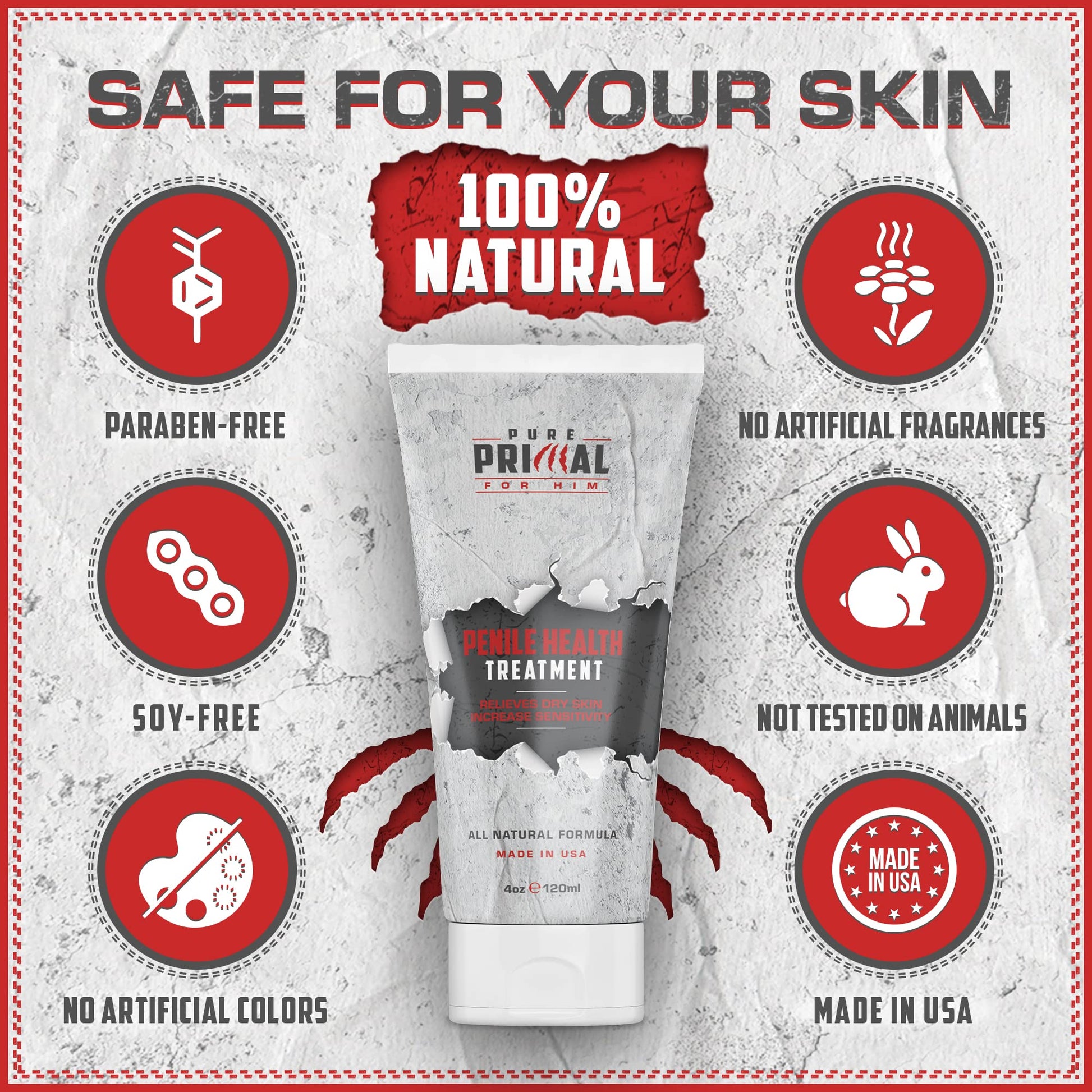 Pure Primal Premium Penile Health Cream - Advanced Moisturizing Penile Cream Pure Primal buy supplements canada