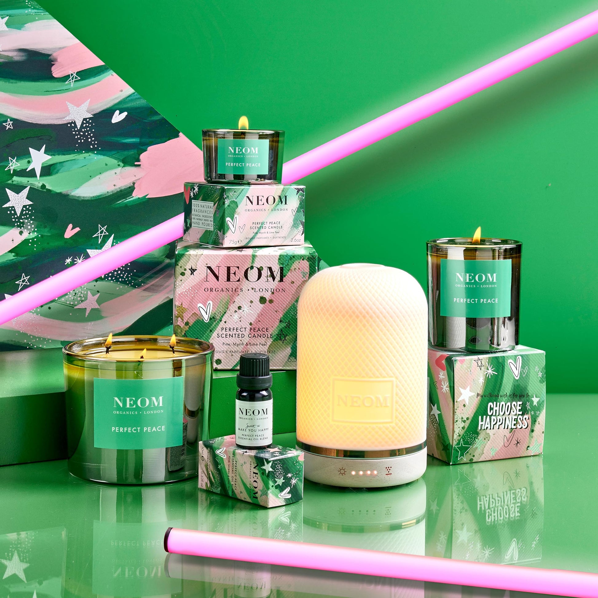 NEOM- Perfect Peace Luxury Scented Candle | Pine, Myrrh & Lime Peel | Christmas Gift… (1 Wick) Neom buy supplements canada