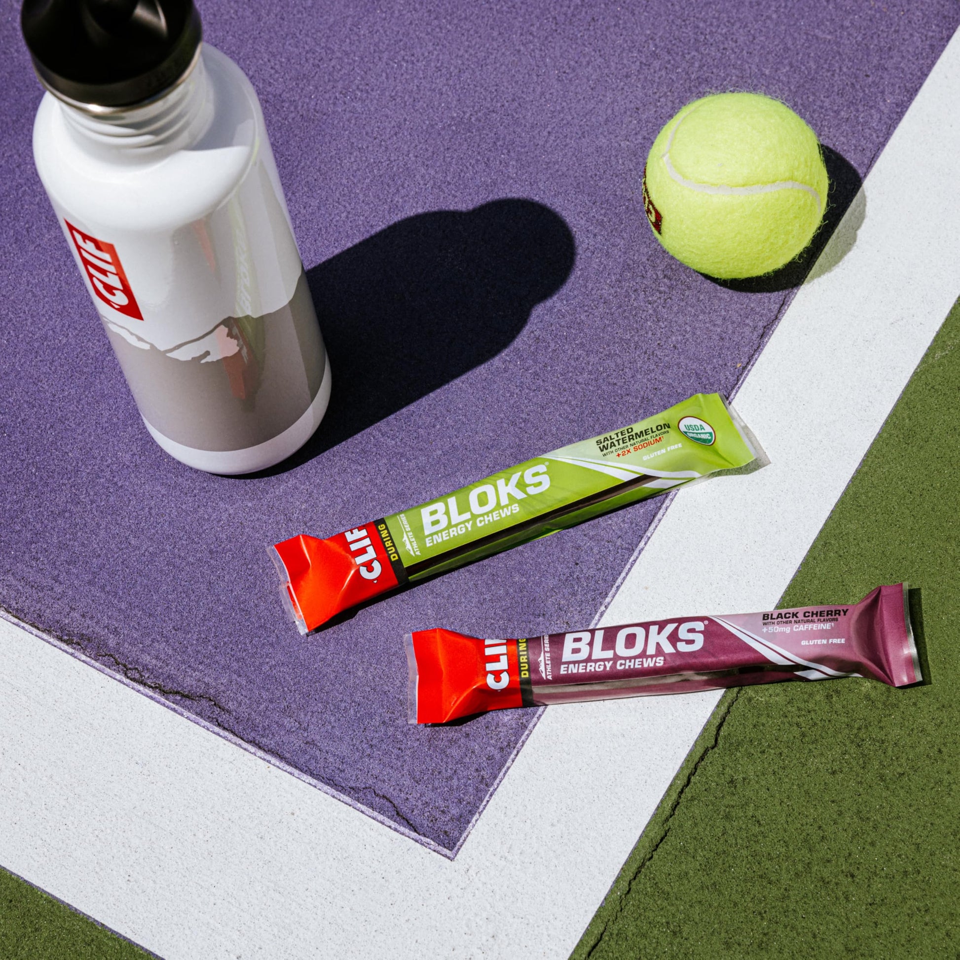 CLIF BLOKS - Mountain Berry Flavor - Energy Chews - Non-GMO - Plant Based - Fast Fuel for Cycling and Running - Quick Carbohydrates and Electrolytes - 2.12 oz. (18 Count) CLIF Bar buy supplements canada