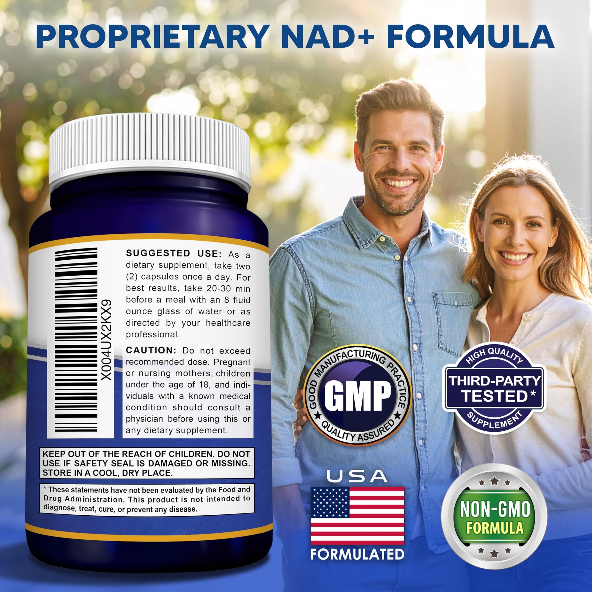 aSquared Nutrition NAD Resveratrol Supplement - NAD+ Nicotinamide Riboside 500mg (Vitamin B3) Plus Trans-Resveratrol & Quercetin - NMN Alternative for Men & Women - 60 Capsules aSquared Nutrition buy supplements canada