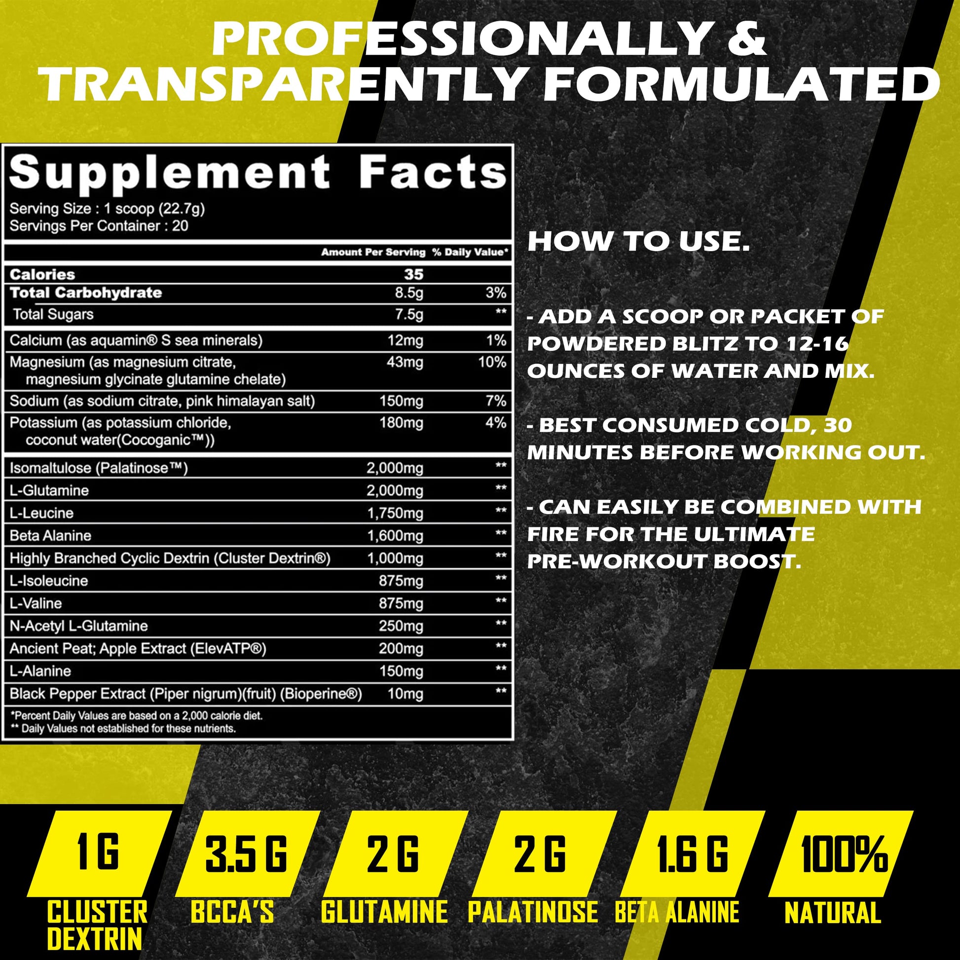 ARMA Blitz Non Stimulant Pre/Intra Powder – Natural Berry Pre-Workout Drink Mix ARMA buy supplements canada