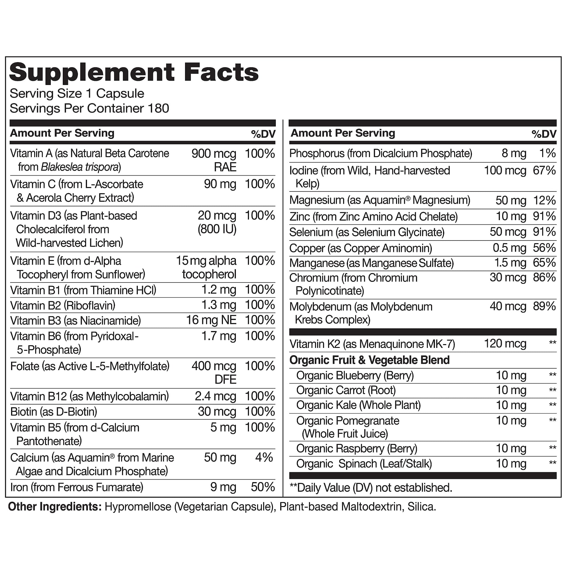 NATURELO One Daily Multivitamin for Women - Energy Support - Whole Food Supplement NATURELO buy supplements canada