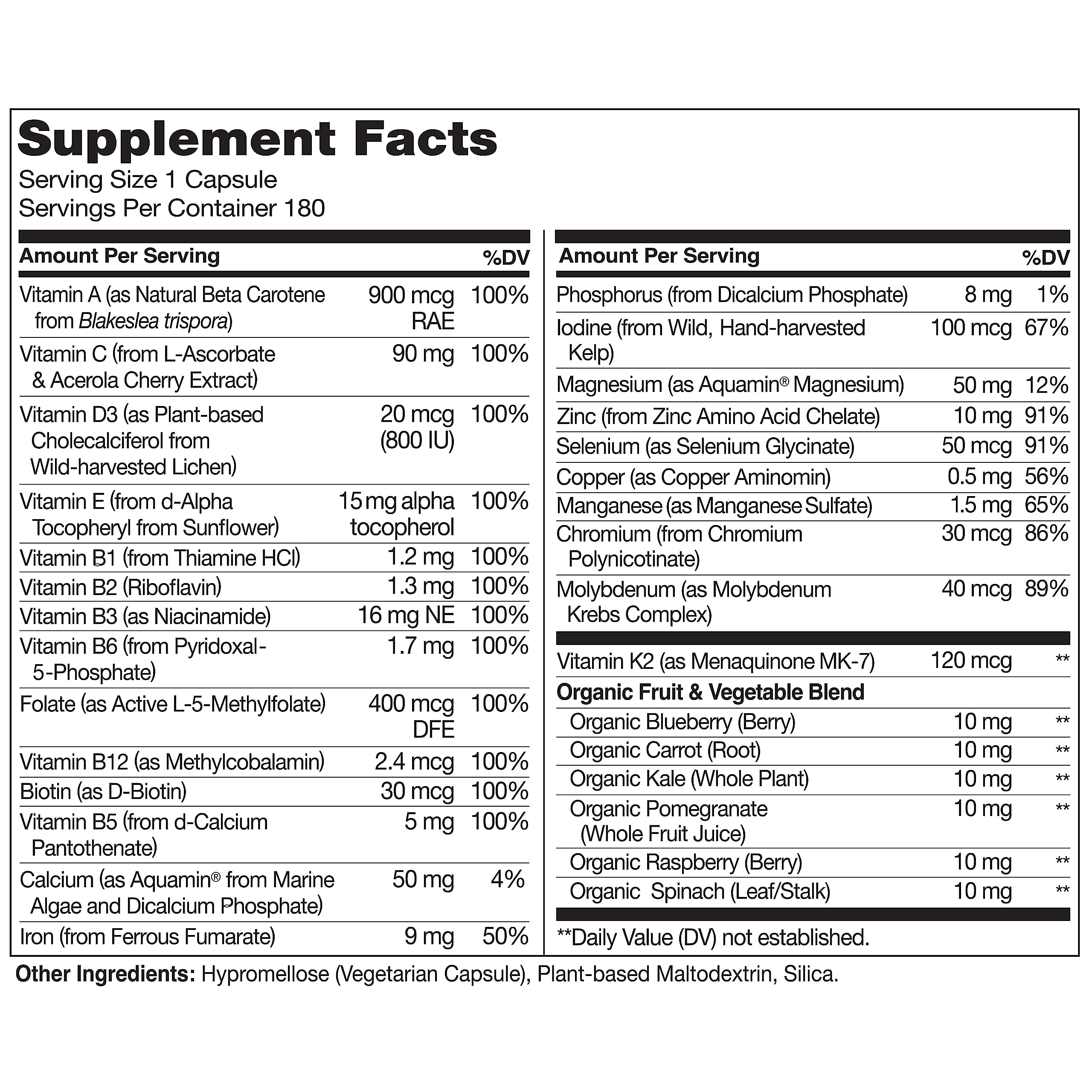 NATURELO One Daily Multivitamin for Women - Energy Support - Whole Food Supplement NATURELO buy supplements canada