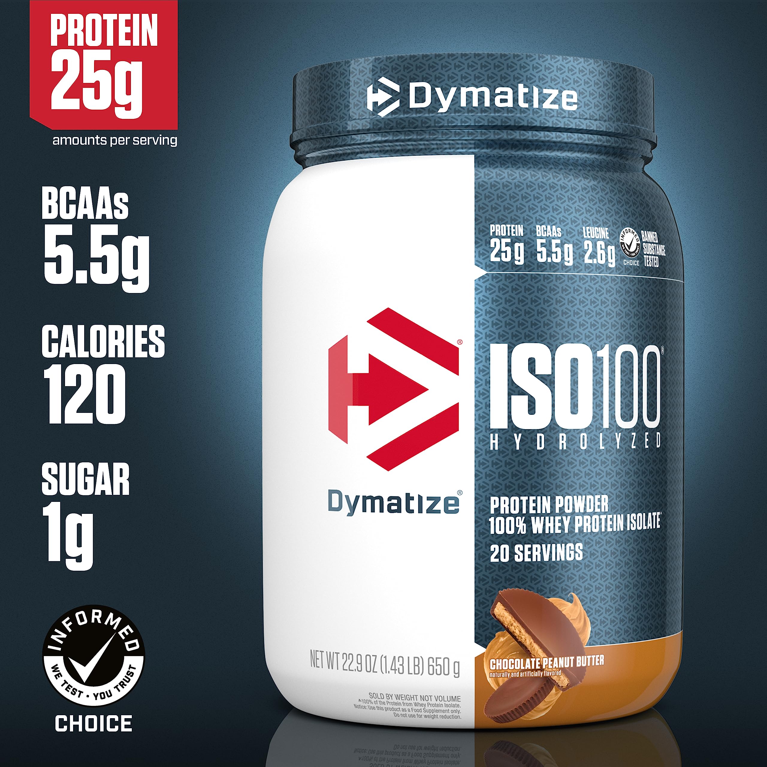 Dymatize ISO100 Whey Protein Powder with 25g of Hydrolyzed 100% Whey Isolate Dymatize buy supplements canada
