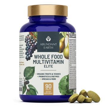 Abundant Earth Whole Food Multivitamin for Women, Daily Multi Vitamins Supplements for Men/Mens Multivitamins + B Complex, Probiotic Multi Enzyme Abundant Earth buy supplements canada