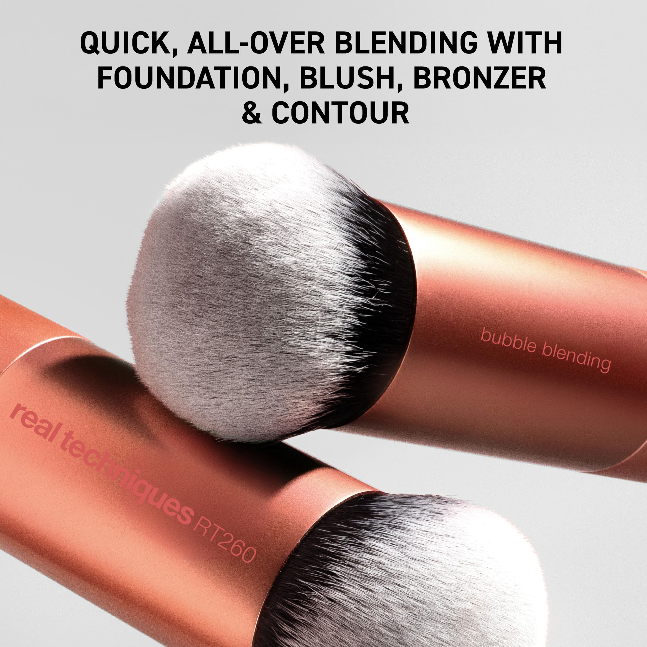 Real Techniques Bubble Blending Makeup Brush, Multipurpose Foundation Brush For Liquid, Cream, & Powder Products, Unique Round Brush Head, Synthetic Bristles, Vegan & Cruelty Free, 1 Count Real Techniques buy supplements canada