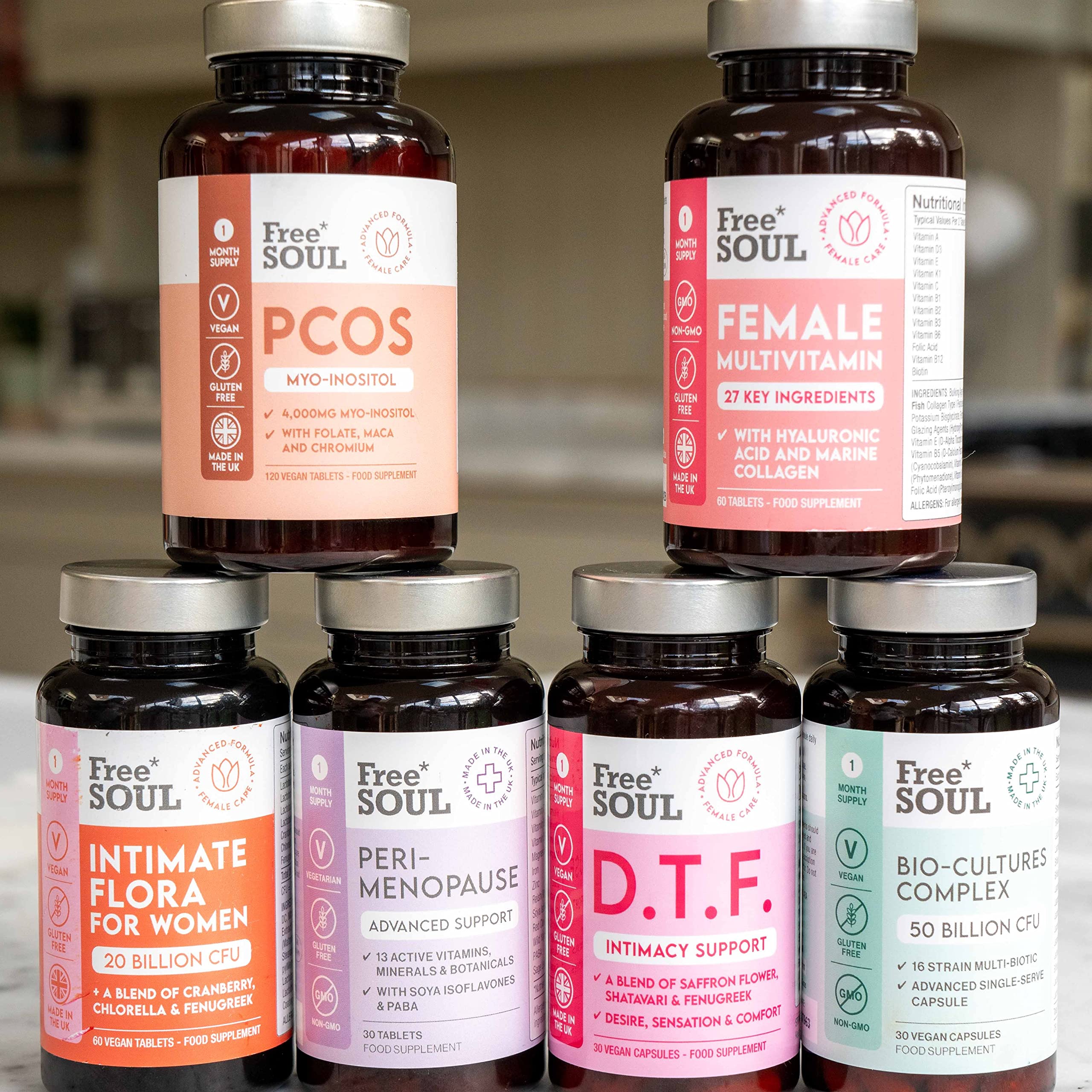 Women's Multivitamins and Minerals with Collagen & Hyaluronic Acid - 27 Essential Free Soul buy supplements canada