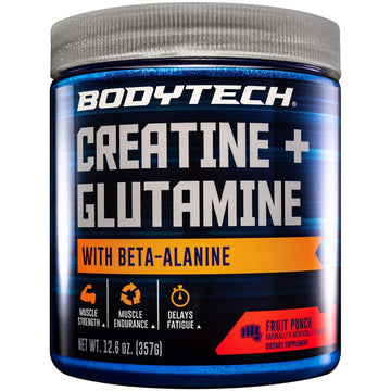 BodyTeach Creatine and Glutamine with Beta Alanine Fruit Punch - Supports Muscle Growth BODYTECH buy supplements canada