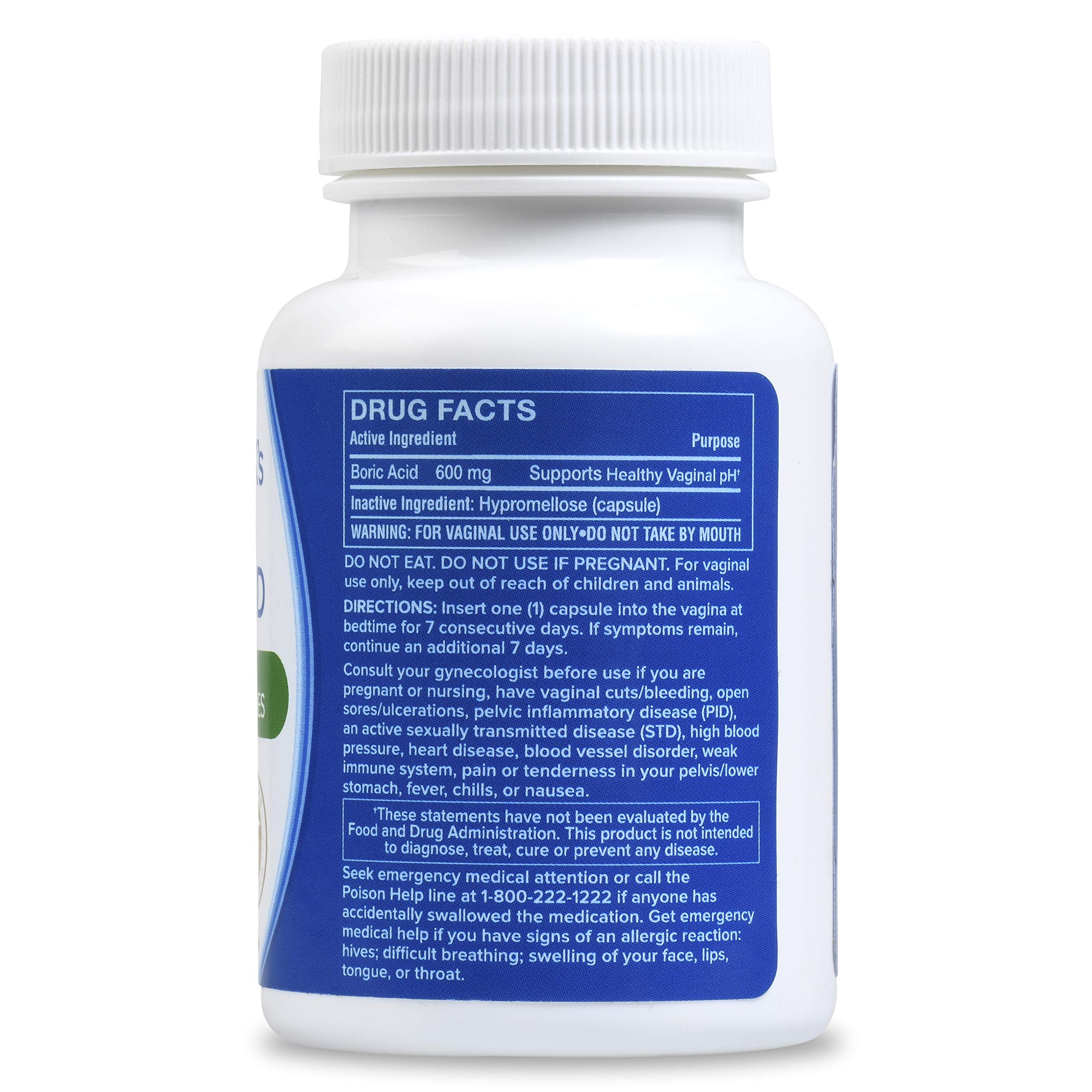 doctor MK's NATURAL Boric Acid Suppositories (600mg) for Healthy Feminine pH Support doctor MK's NATURAL buy supplements canada