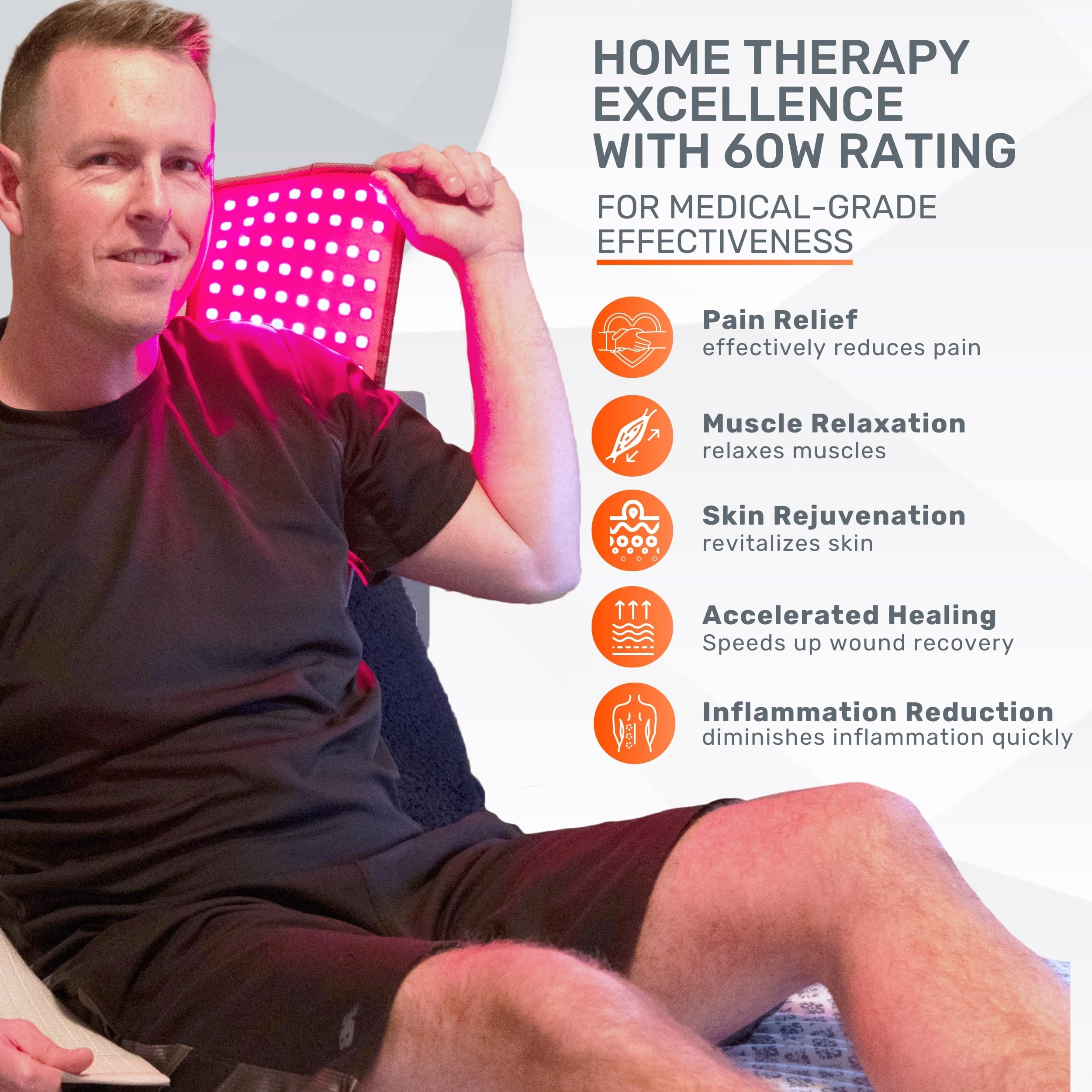 LOOKEE HealGlow Pro Medical Infrared & Red-Light Therapy Belt - LED Technology - 60W Powerful LOOKEE buy supplements canada