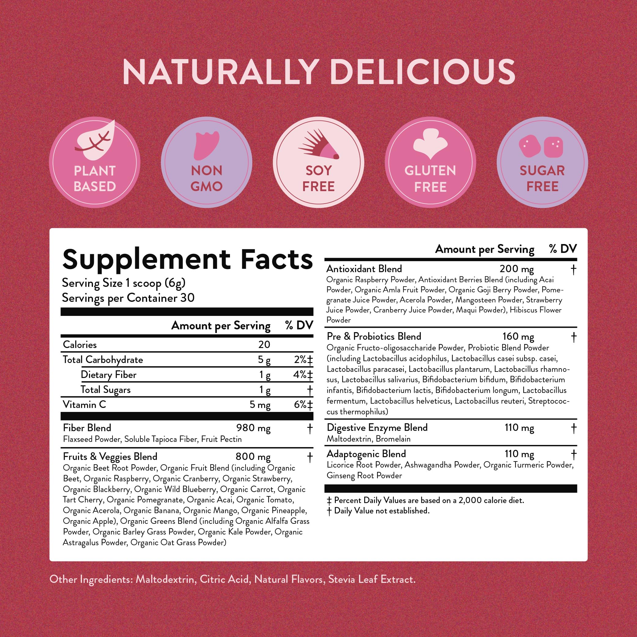 360 Nutrition Blends with Benefits Reds & Superfoods for Natural Antioxidants and Polyphenols, with Fruits & Veggies, Probiotics Digestion, Daily Energy - Berries & Cream - 30 Servings 360 Nutrition buy supplements canada