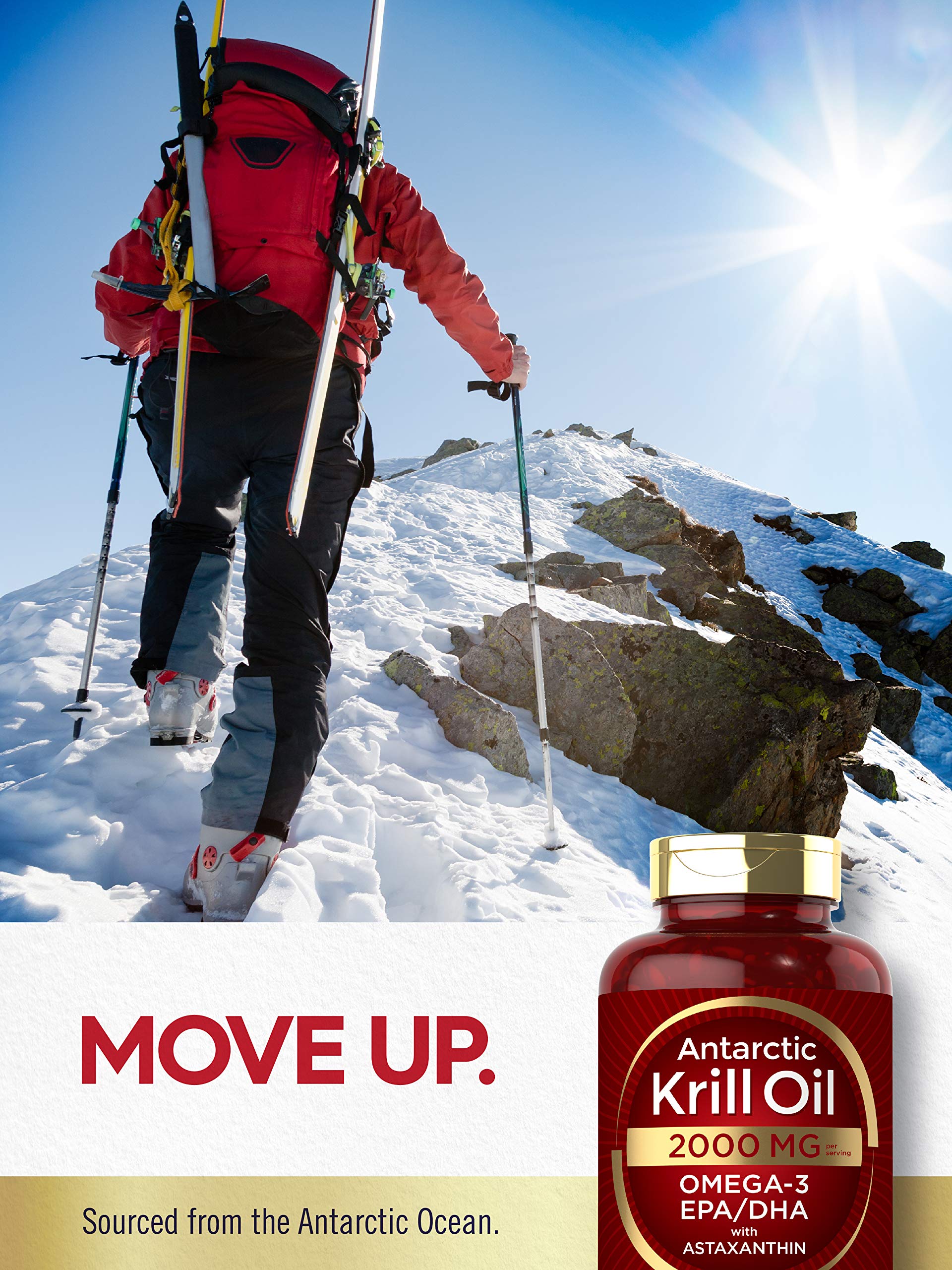 Carlyle Antarctic Krill Oil 2000 mg 120 Softgels | Omega-3 EPA, DHA, with Astaxanthin Carlyle buy supplements canada