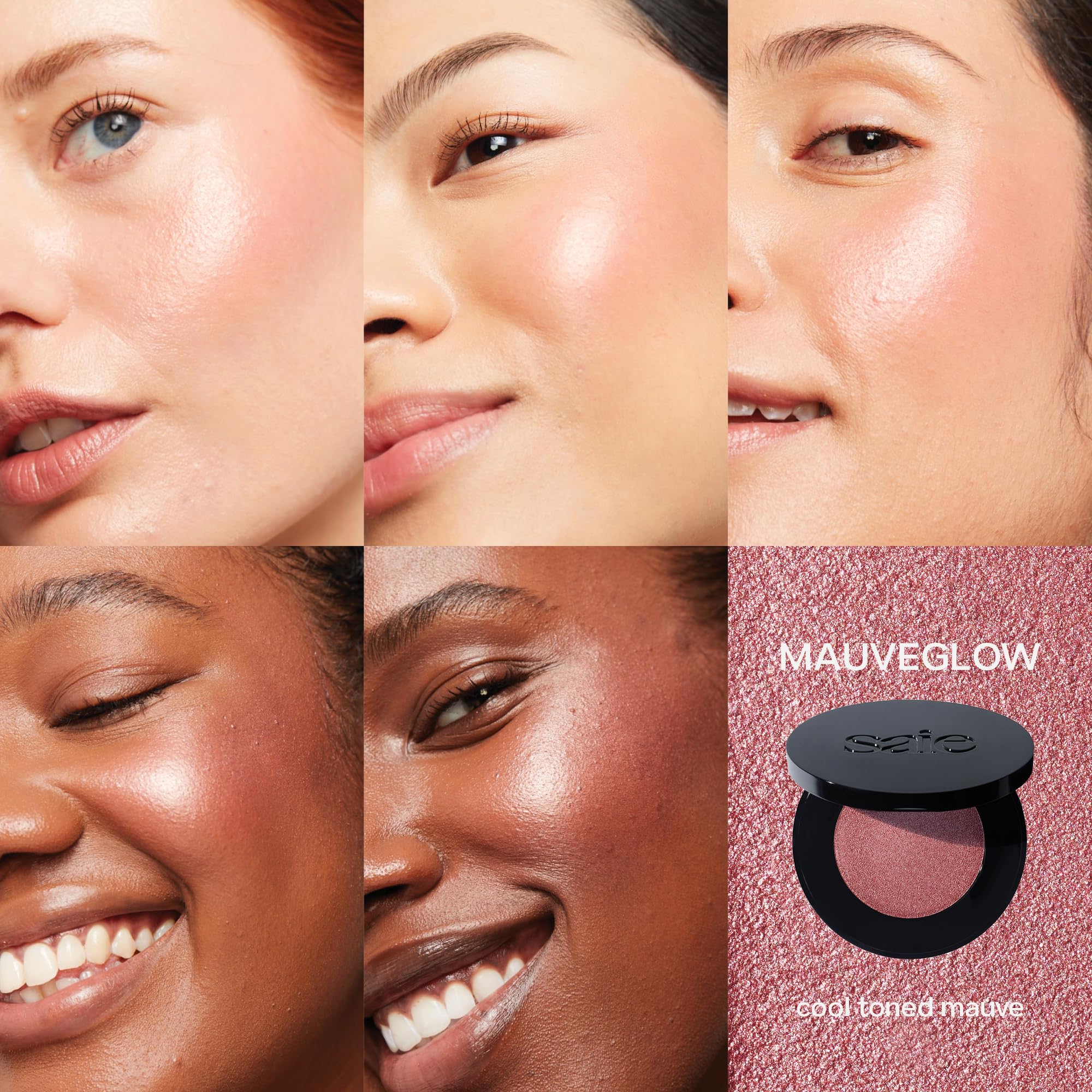 Saie Glow Sculpt Multi-Use Highlighter + Cream Blush - Lightweight Highlighter Makeup with Hyaluronic Acid + Micropearl for Radiant, Glowing Skin - Mauveglow (.02 oz) Saie buy supplements canada