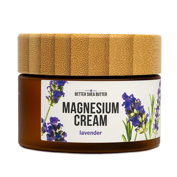 Better Shea Butter Magnesium Cream | Lavender | Relieves Leg Cramps and Muscle Tension | Night Lotion for Pregnancy, Kids and Baby | Handcrafted with Organic Ingredients Better Shea Butter buy supplements canada