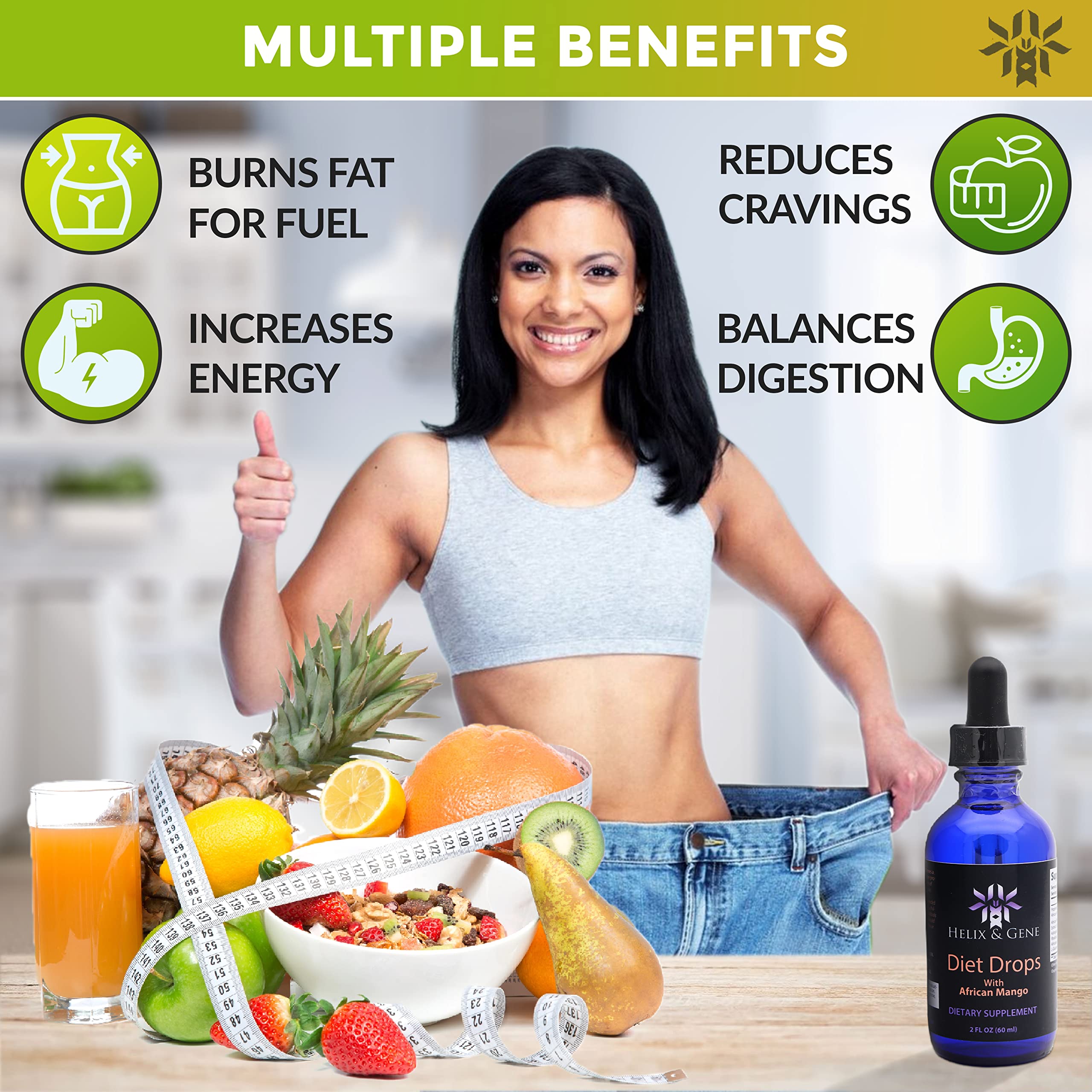 Helix & Gene Appetite Diet Drops Mango Flavor | Fast Weight Loss | Natural Metabolism Helix & Gene buy supplements canada