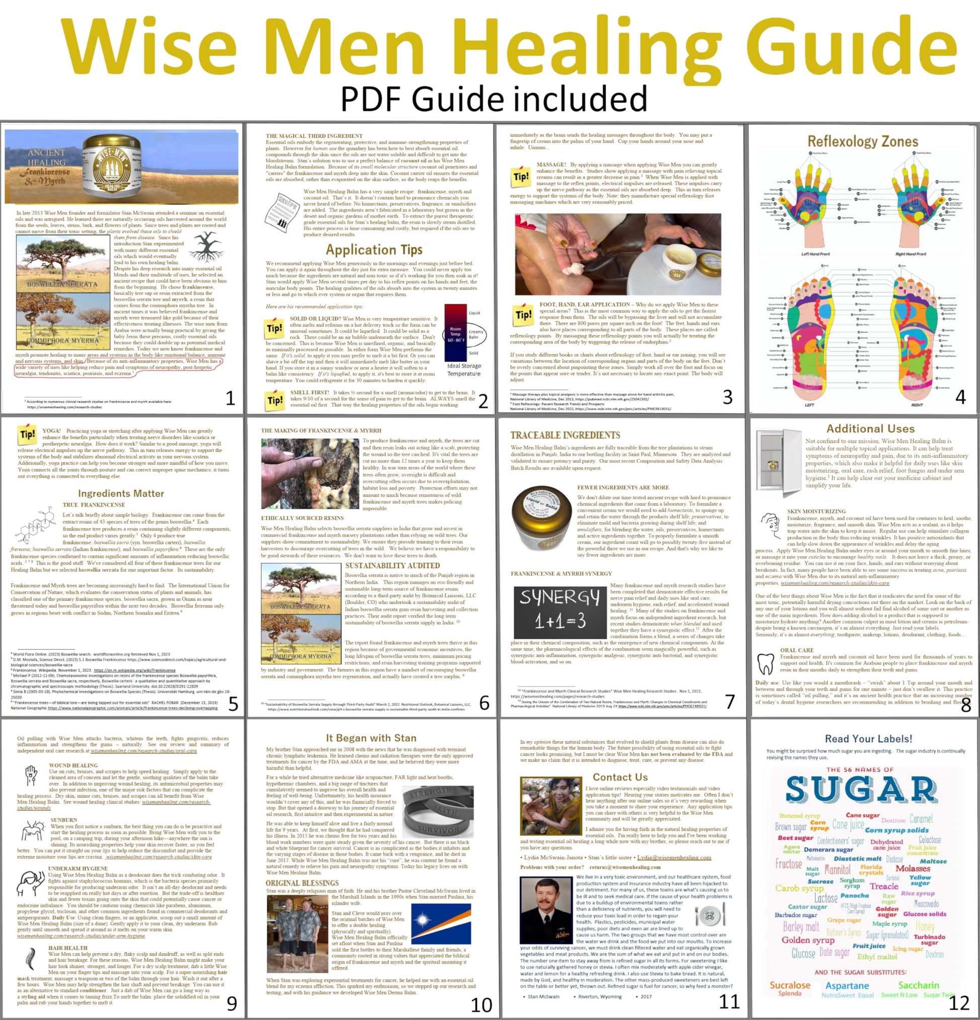 Wise Men Healing Balm with Myrrh and Frankincense Essential Oils for Soothing Nerve Relief Massage Wise Men buy supplements canada