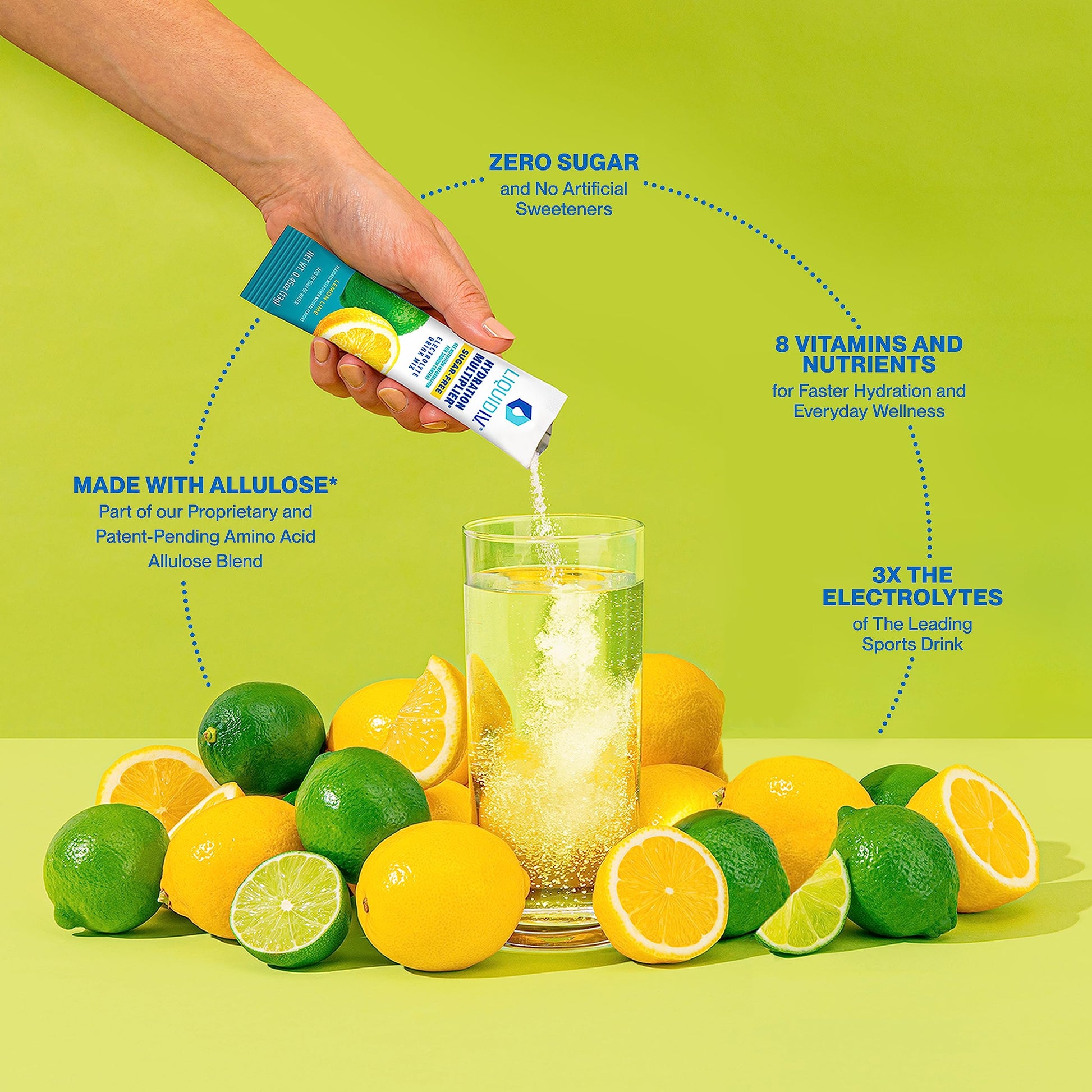 Liquid I.V. Sugar-Free Hydration Multiplier - Lemon Lime – Hydration Powder Packets  Liquid I.V. buy supplements canada