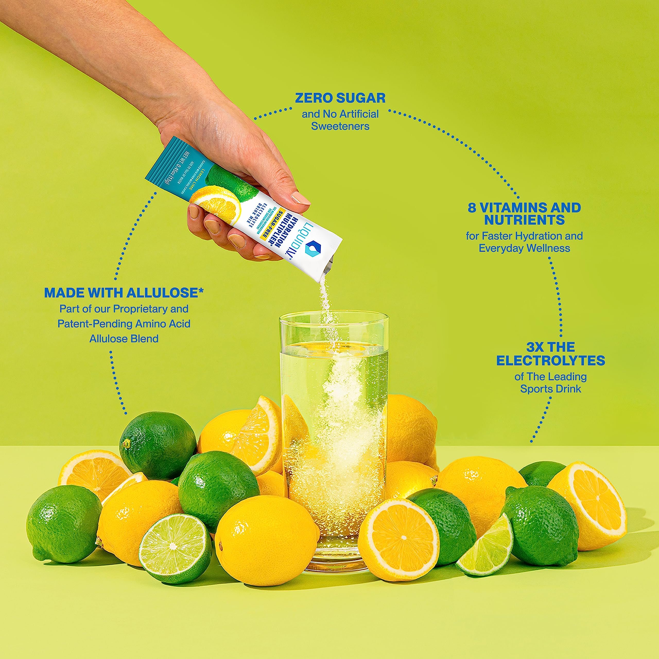 Liquid I.V. Sugar-Free Hydration Multiplier - Lemon Lime – Hydration Powder Packets  Liquid I.V. buy supplements canada