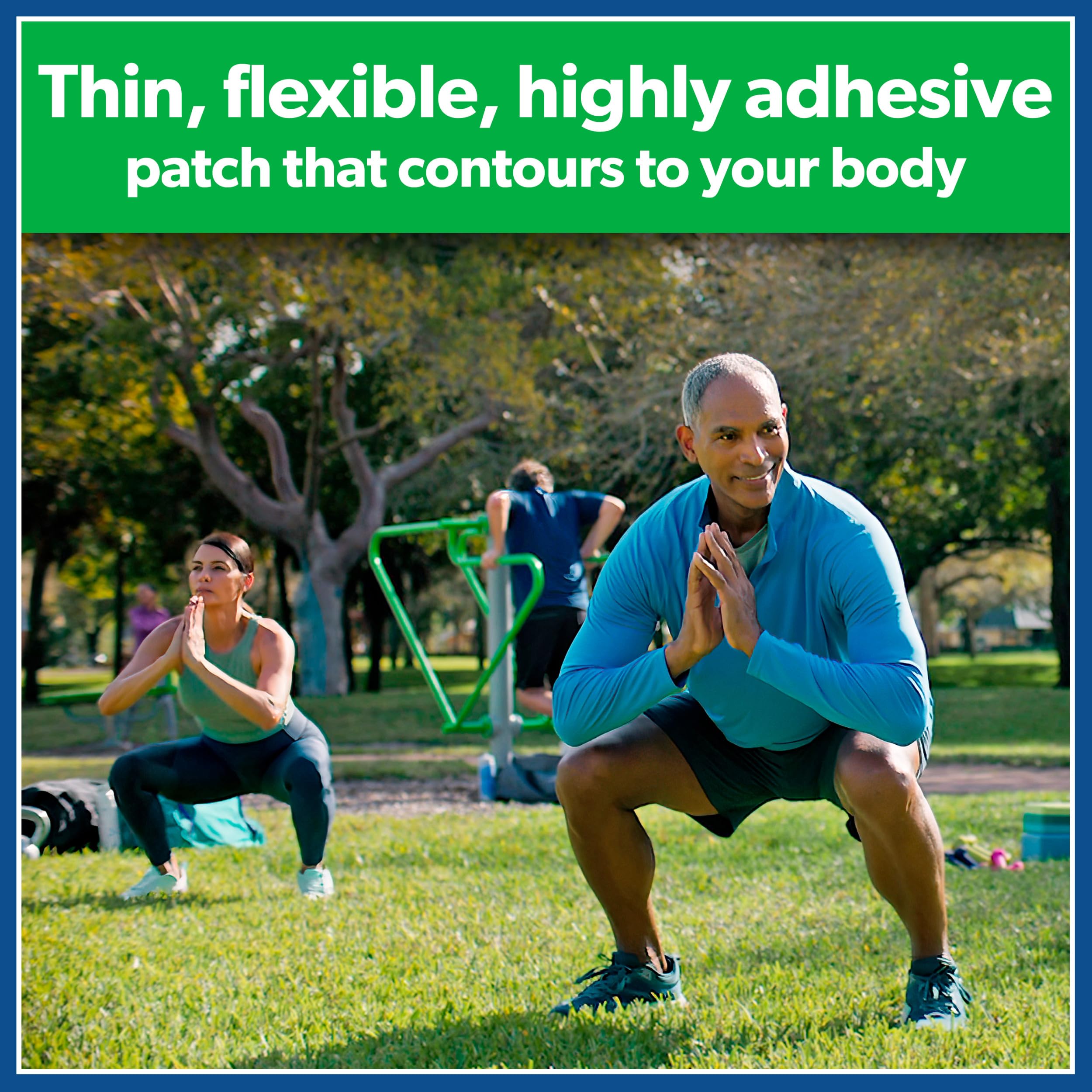 Salonpas Maximum OTC Strength Lidocaine 4% Pain Relieving Flex Patch, Apply for Up to 8 Hours, Unscented, Thin, Flexible, Lightweight, Patch Stays in Place, 7 Patches Salonpas buy supplements canada