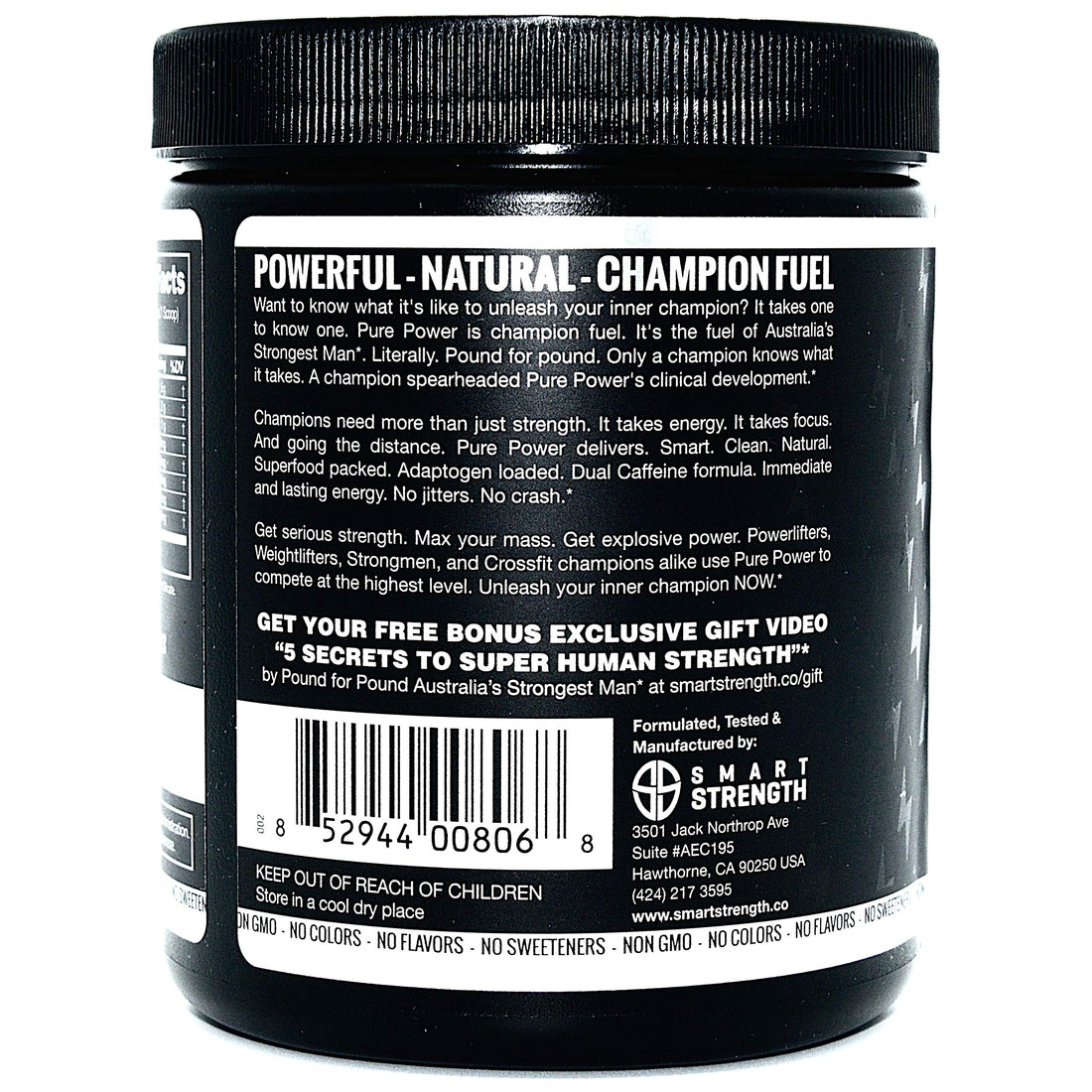 Pre Workout, Best All Natural PreWorkout Supplement. Pure Power, Healthy Pump, Clean SMART STRENGTH buy supplements canada