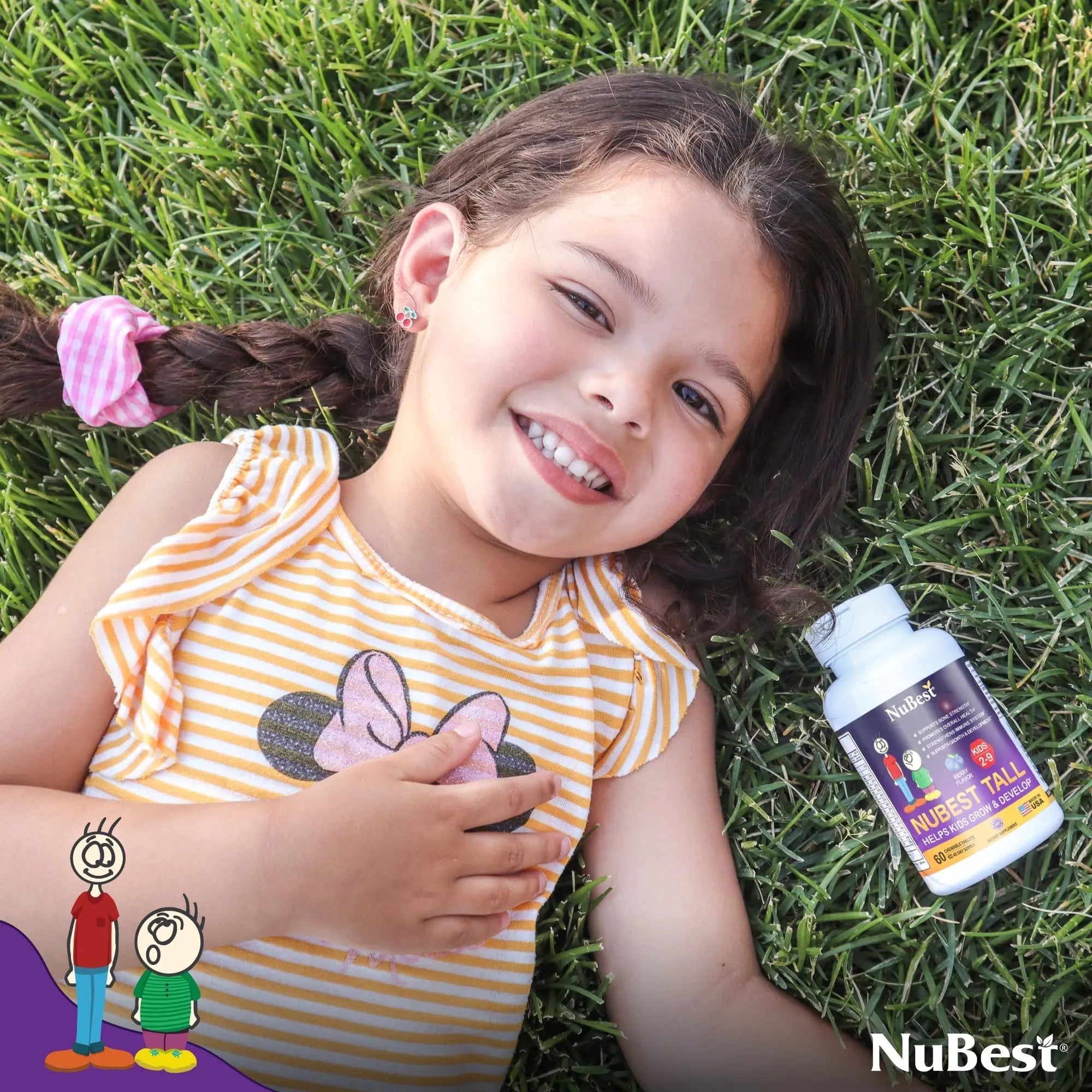 NuBest Tall Kids - Multivitamins & Minerals for Age 2 to 9 - Bone Strength & Immunity Support - Helps Kids, Toddlers Healthy NuBest buy supplements canada