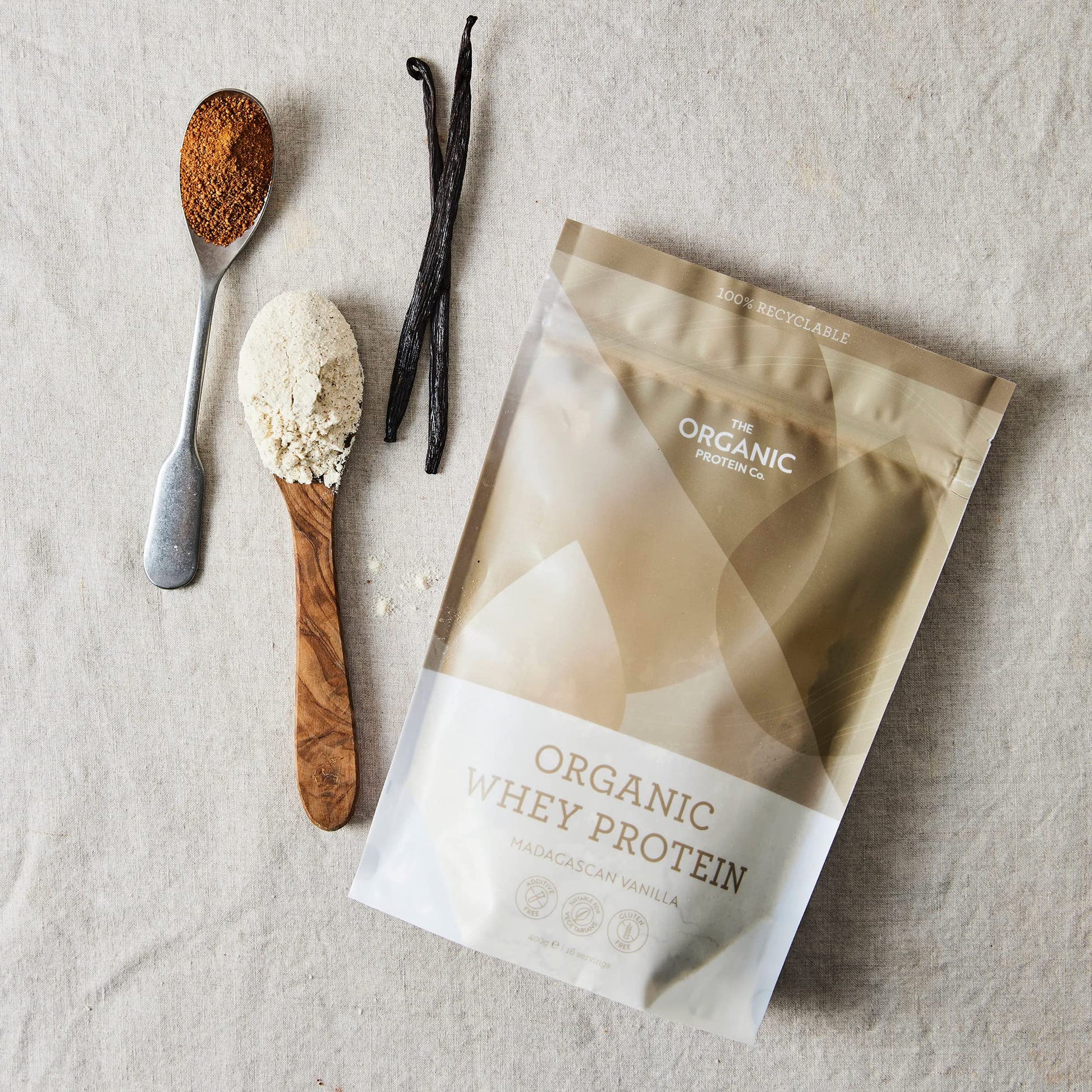 The Organic Protein Co. - Madagascan Vanilla Organic Whey Protein Powder The Organic Protein Company buy supplements canada