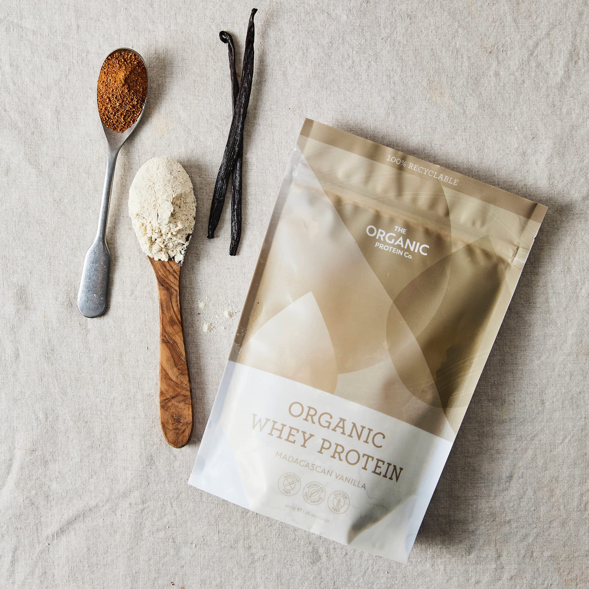 The Organic Protein Co. - Madagascan Vanilla Organic Whey Protein Powder The Organic Protein Company buy supplements canada