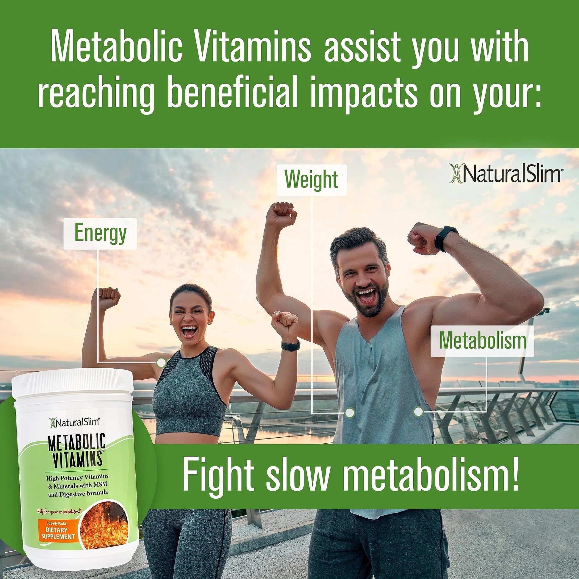 NaturalSlim Metabolic Vitamins - Combination of High Potency Multivitamins, Minerals, B Complex, Msm, & Digestive Formula Supplements NaturalSlim buy supplements canada