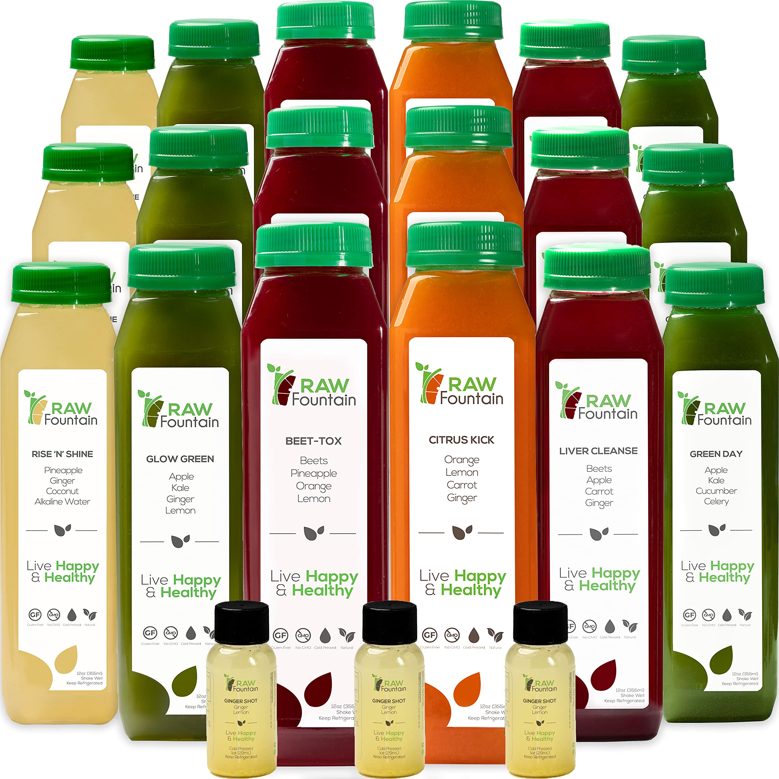 3 Day Juice Cleanse by Raw Fountain, All Natural Raw Detox Cleanse, Liquid Juice Diet Raw Fountain buy supplements canada