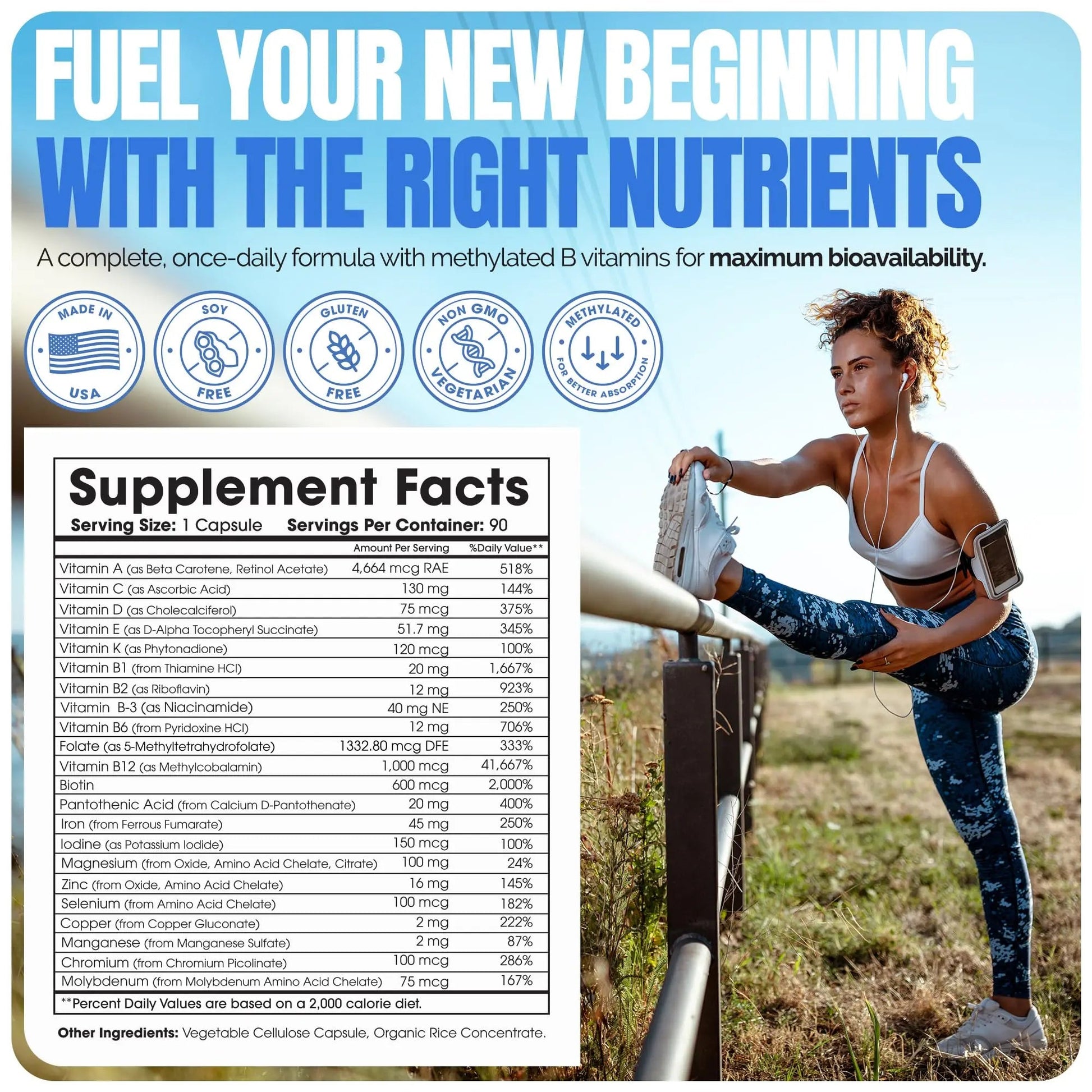 Shiny Leaf Methylated Bariatric Multivitamin with Iron 45mg – Once Daily Capsule, Made in USA, ASMBS Compliant Bariatric Vitamins Shiny Leaf buy supplements canada