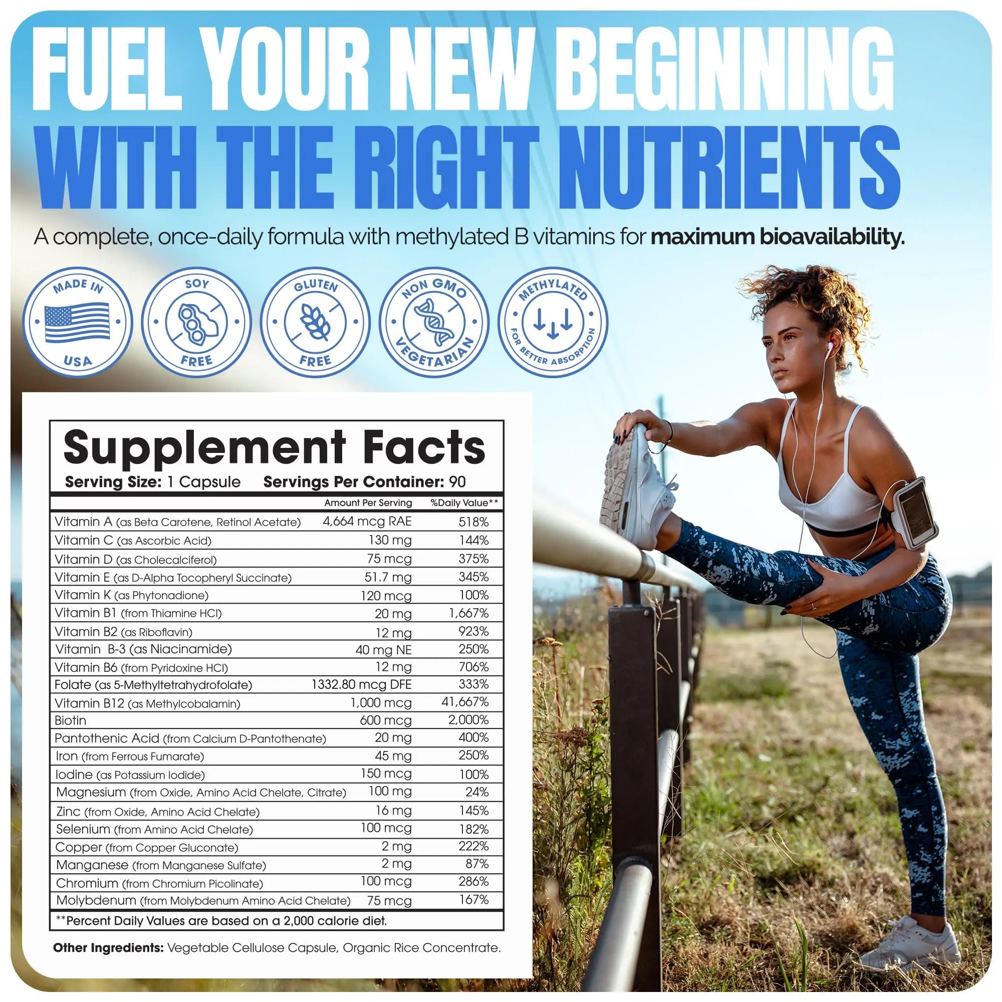 Shiny Leaf Methylated Bariatric Multivitamin with Iron 45mg – Once Daily Capsule, Made in USA, ASMBS Compliant Bariatric Vitamins Shiny Leaf buy supplements canada