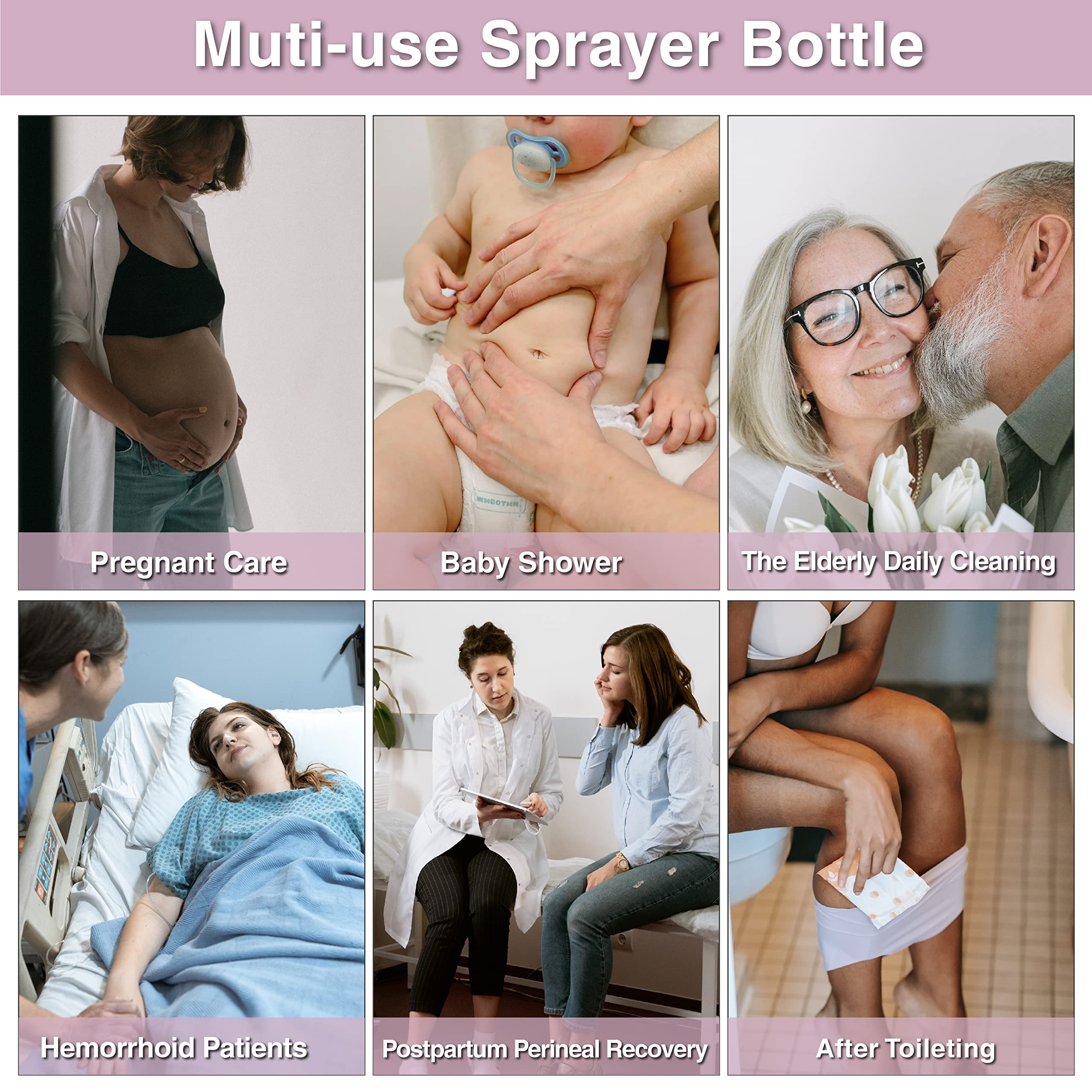 TopQuaFocus 12oz Perineal Bottle for Postpartum Care Portable Travel Peri Sprayer Bidet Postpartum TopQuaFocus buy supplements canada