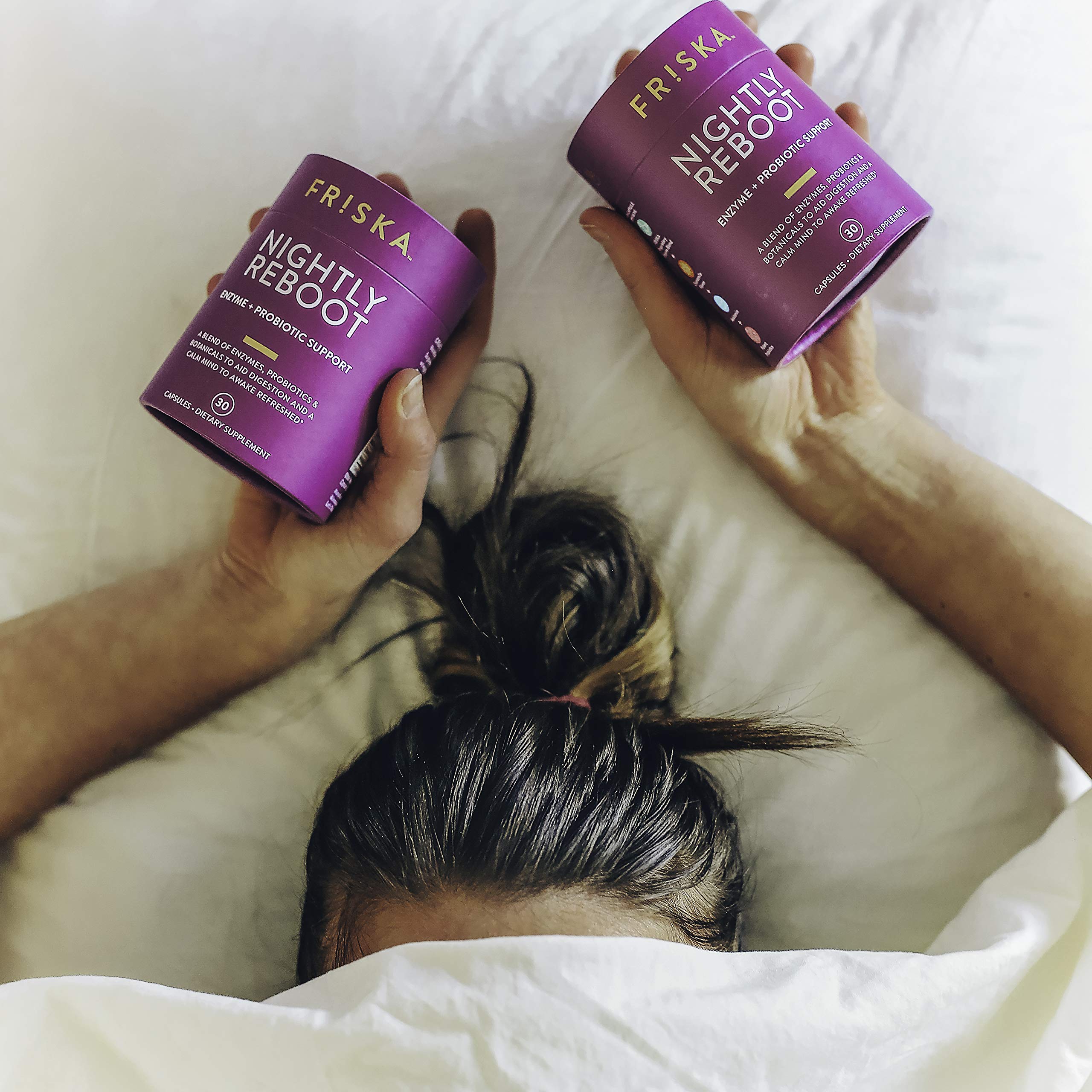 FRISKA Nightly Reboot Enzyme and Probiotics Supplement, Promotes Better Digestion FR!SKA buy supplements canada
