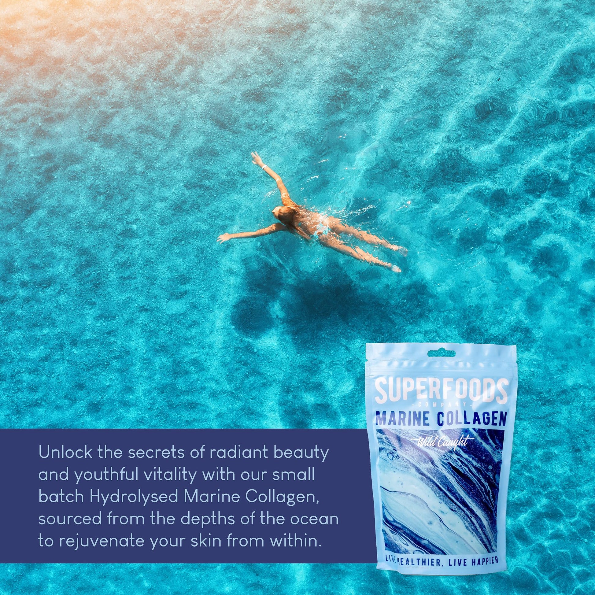 Superfoods Company - Hydrolysed Marine Collagen, Boosts Hair and Skin Health, Unflavoured Superfoods Company buy supplements canada