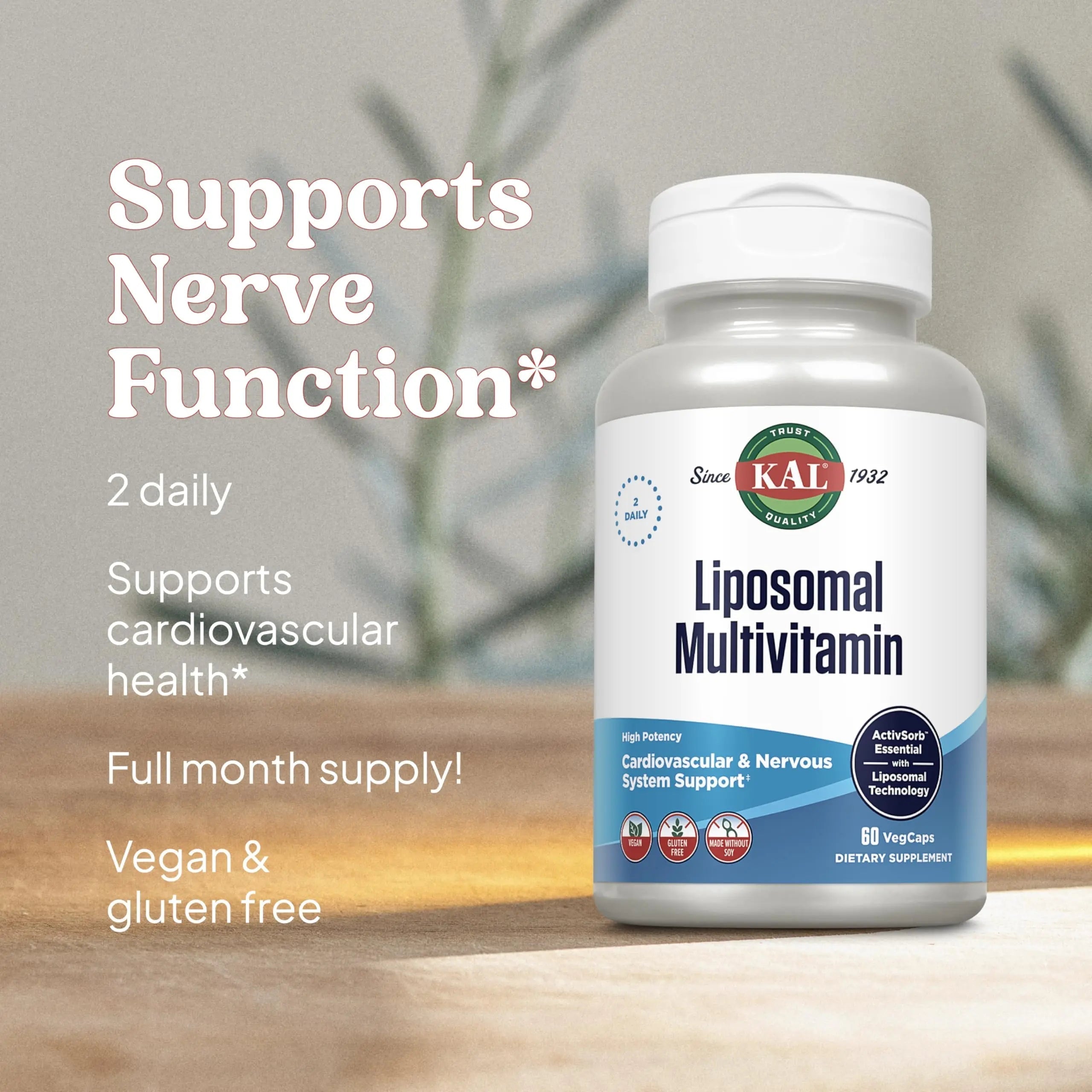KAL Liposomal Multivitamin - High Potency Liposomal Vitamin C, D-3, and More - Men and Women Multivitamin KAL buy supplements canada
