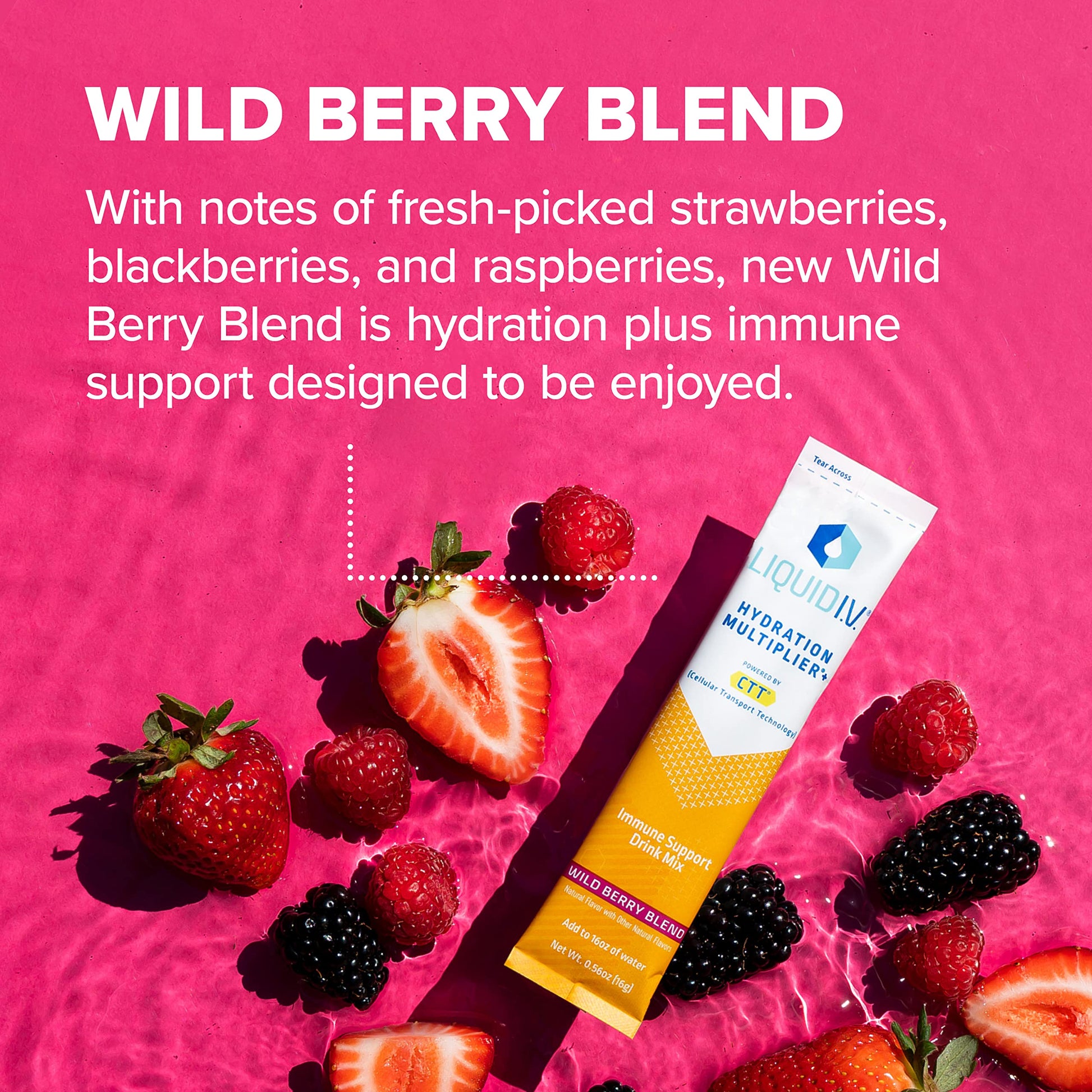 Liquid I.V. Hydration Multiplier + Immune Support -Wild Berry Blend - Hydration Powder Liquid I.V. buy supplements canada