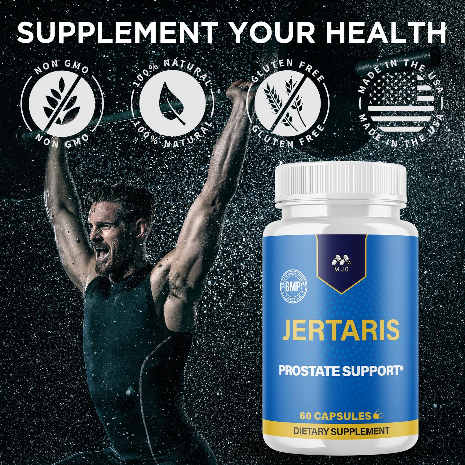 Jertaris Capsules, Official Jertaris Support Pills for men with All Natural Ingredients, Advanced Formula for Optimal Health & Wellness Support with Premium Vitamins for Active Lifestyle (60 Capsules) MJO buy supplements canada
