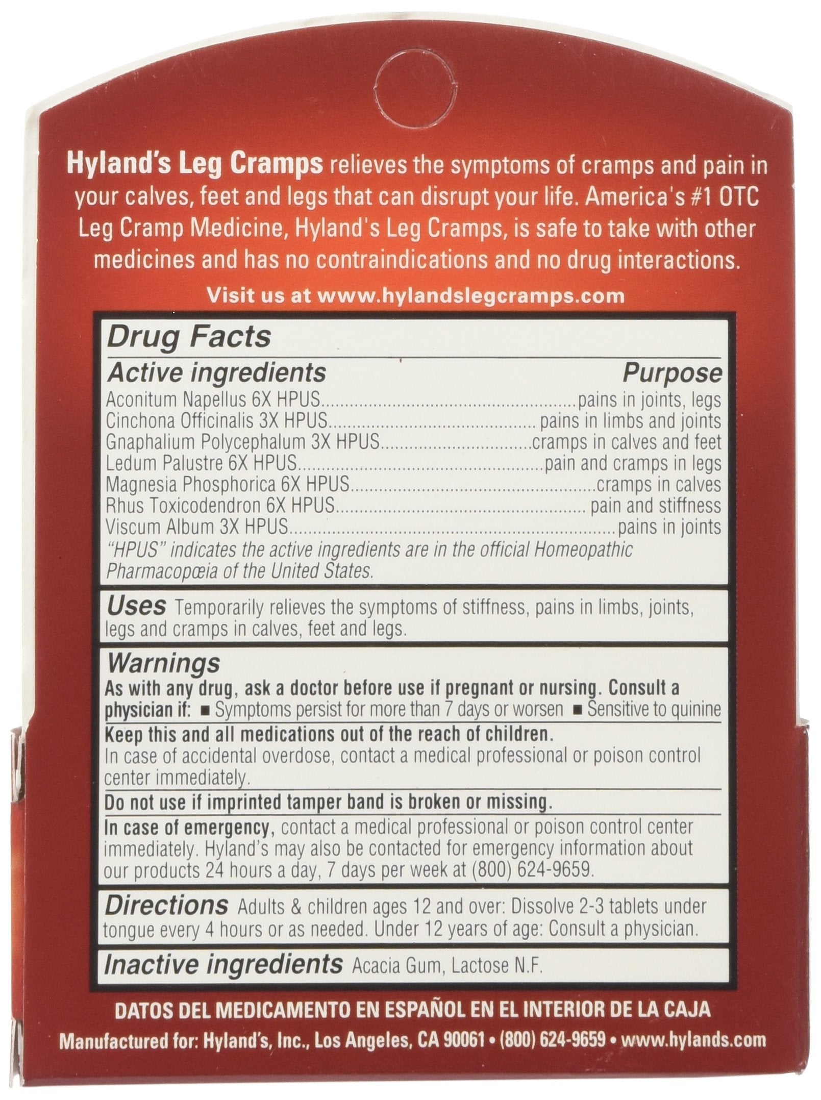 Hyland'S Leg Cramps - 50 Quick Disolving Tablets Hyland's buy supplements canada
