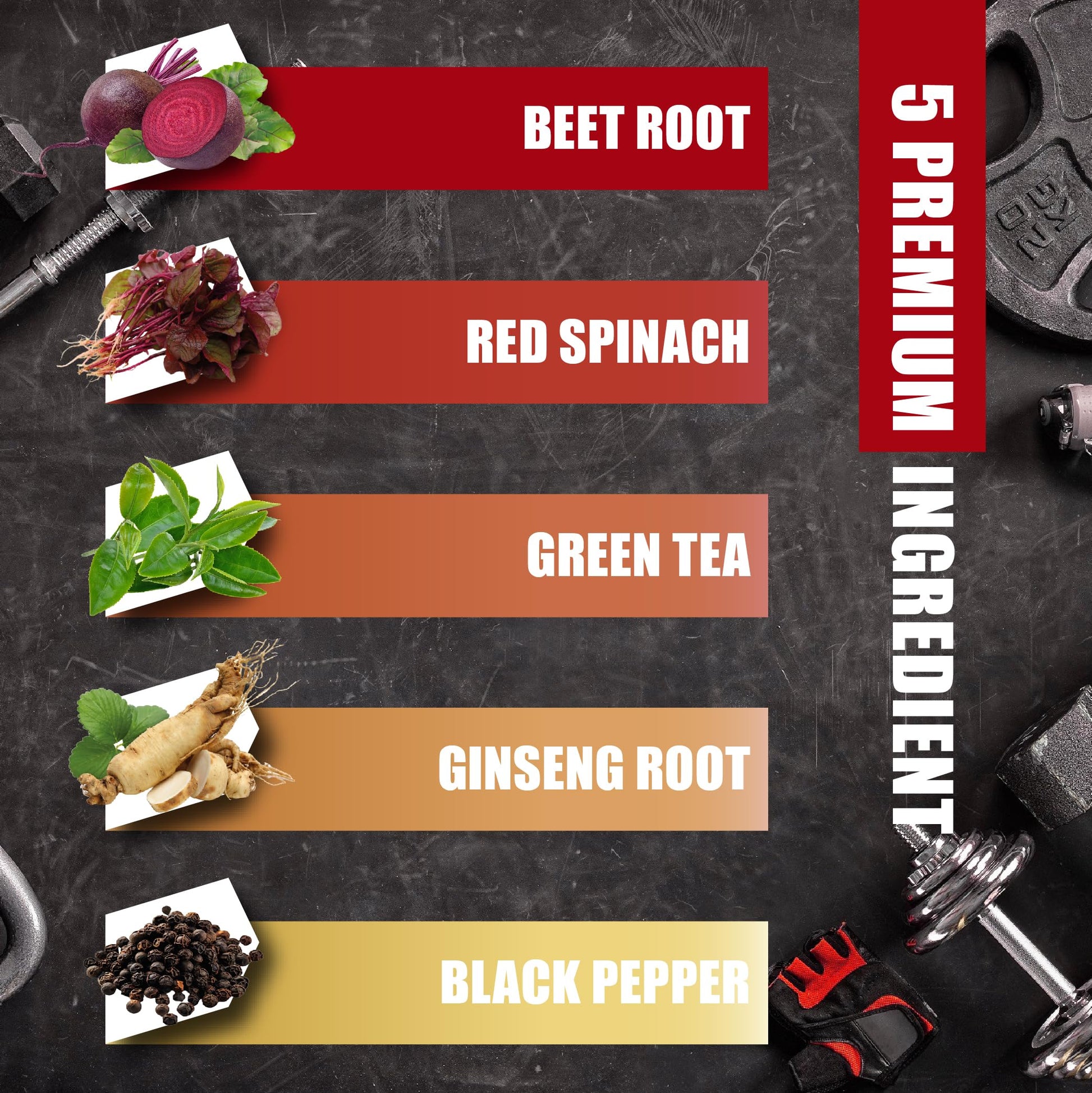 Beet Root, Green Tea, Red Spinach, Ginseng, Black Pepper - 150 Capsules - Supports Digestive, Immune System, Energy Levels - 5 Month Supply BMVINVOL buy supplements canada