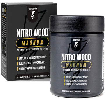 InnoSupps Nitro Wood Magnum – Nitric Oxide Booster for Men – Supports Blood Flow, Circulation & Male Performance – Stamina, Endurance & Size Support – 60 Veg Capsules InnoSupps buy supplements canada