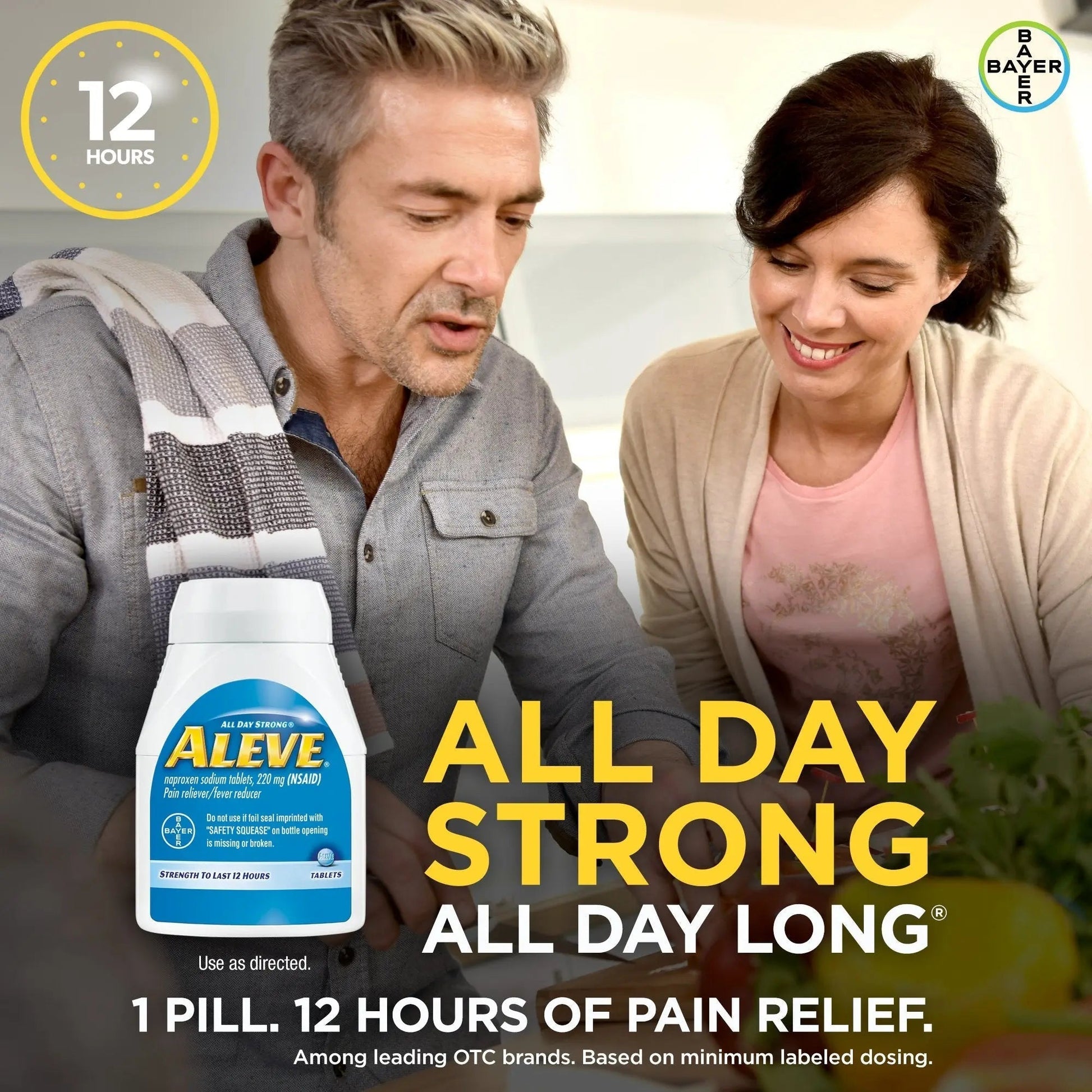 Aleve Tablets with Naproxen Sodium, 220mg (NSAID) Pain Reliever/Fever Reducer, 24 Count, Blue Aleve buy supplements canada