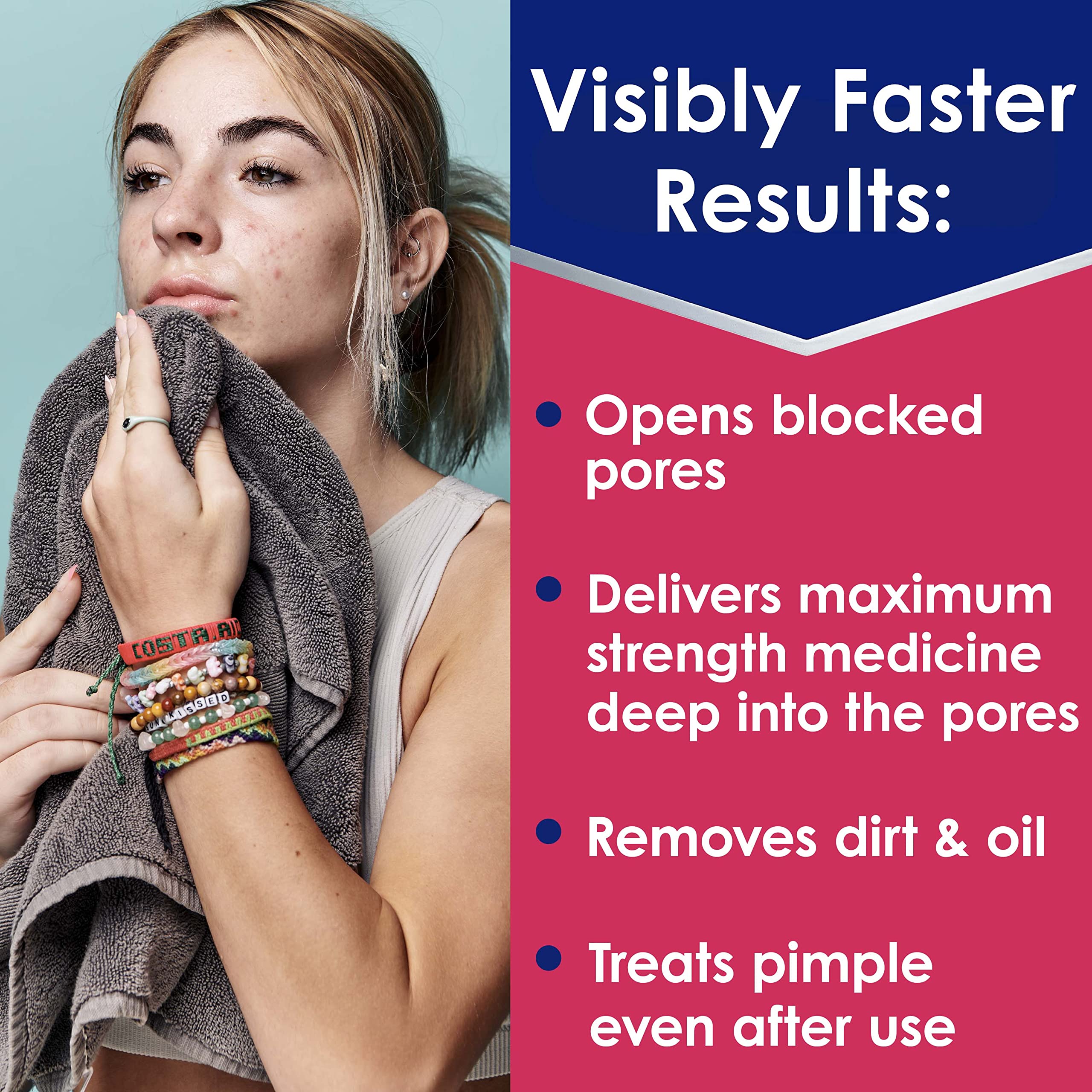 Clearasil Rapid Rescue Deep Treatment Acne Face Pads, Maximum Strenght with 2% Salicylic Acid Acne Clearasil buy supplements canada