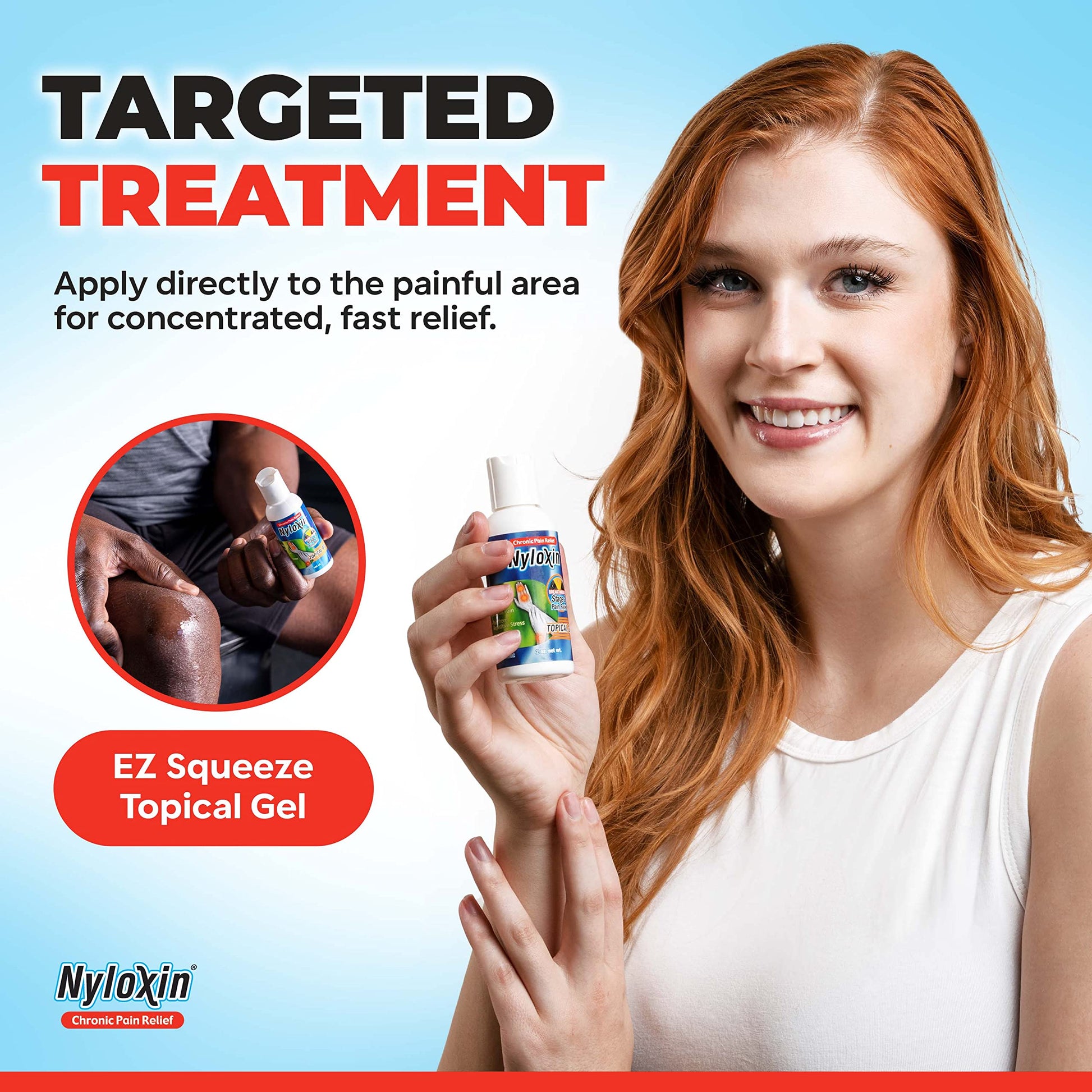 Nyloxin Easy Squeeze Bottle Arthritis Pain Relief Gel, Back Pain Relief, Neuropathy Pain Relief, Nerve Pain Relief, Knee Pain Relief, Foot Pain Relief, Muscle Pain Relief, Joint Pain Relief (2 oz) Nyloxin buy supplements canada
