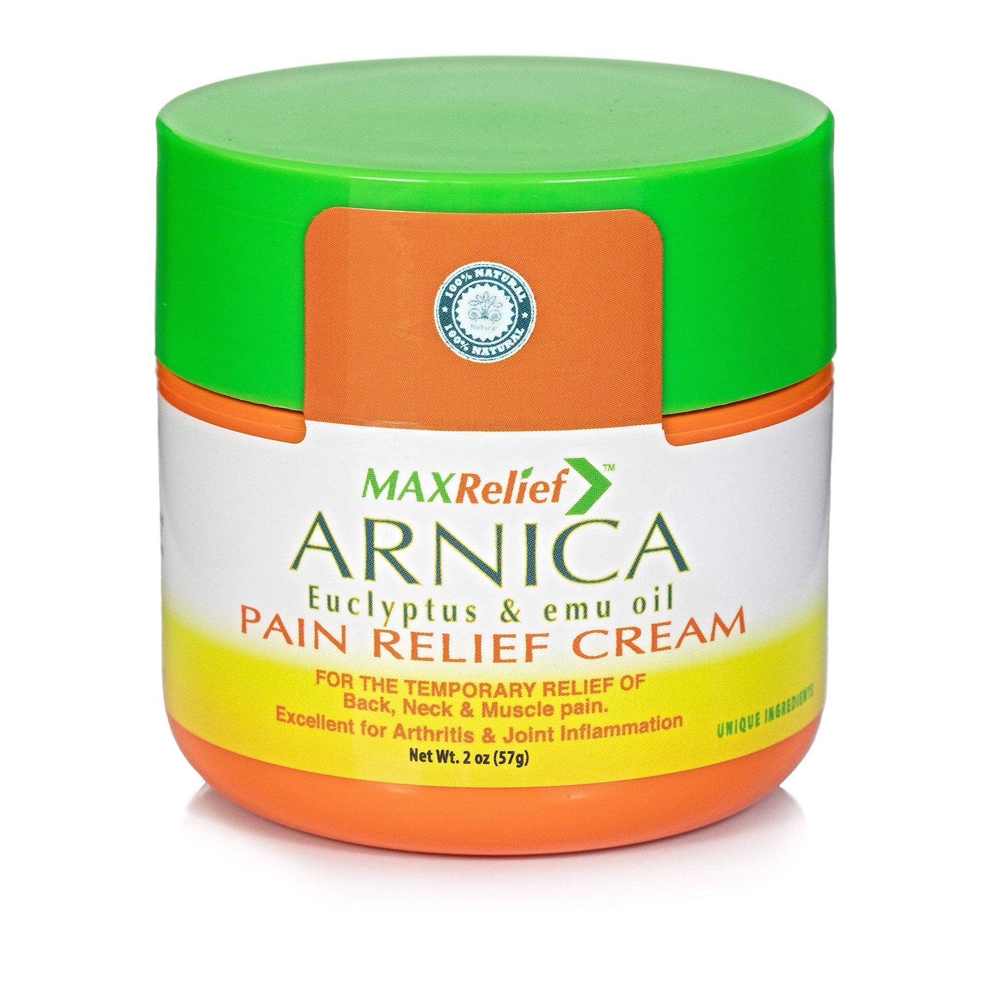 MaxRelief Arnica Montana Pain Cream - Advanced Formula for Deep Relief - Soothe Knee, Joint & Muscle Pain - Reduce Swelling, Joint Inflammation Fibromyalgia & Plantar Fasciitis Relief - Emu Oil 2oz MaxRelief buy supplements canada