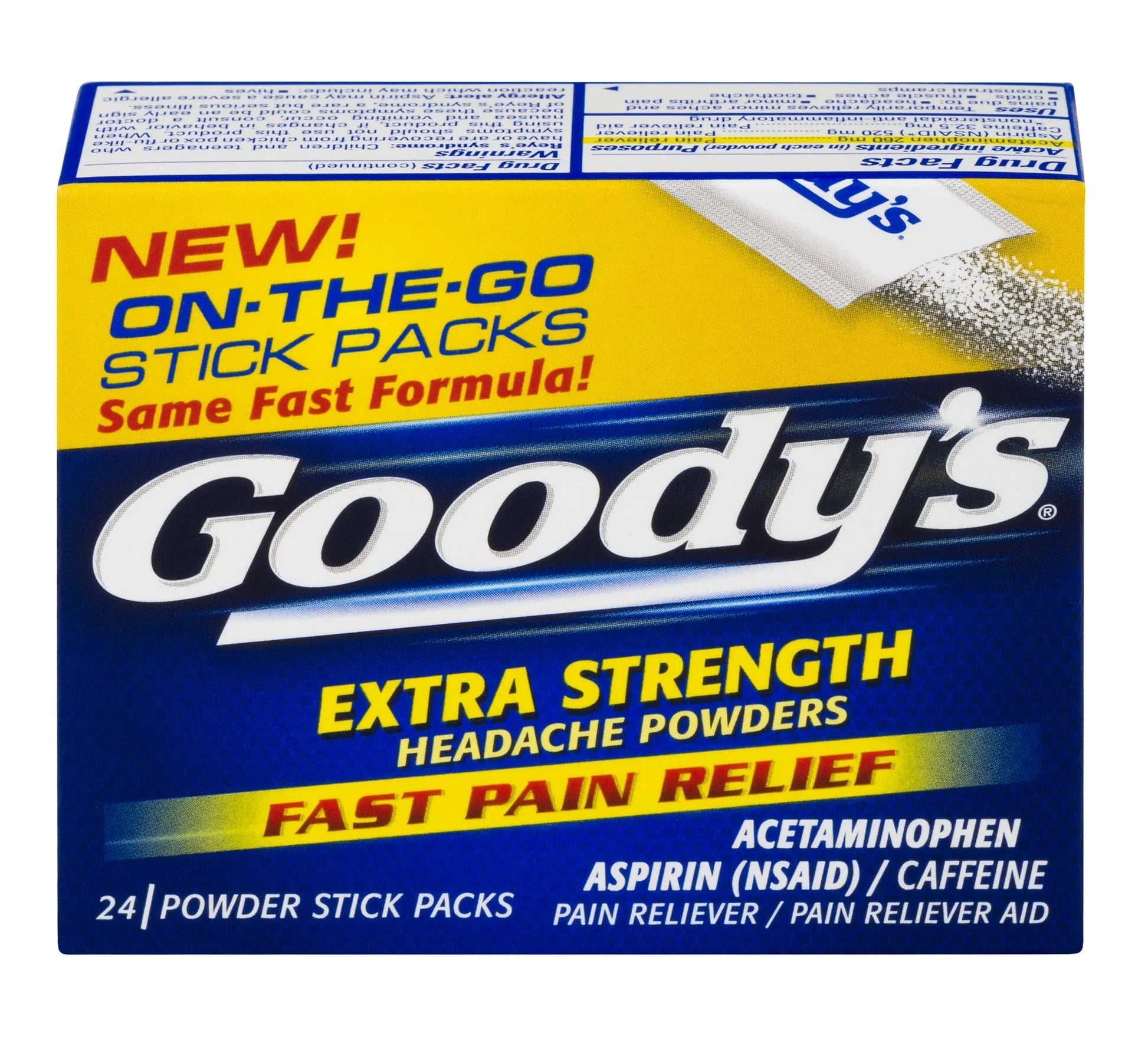 Goody's Extra Strength Powders | Fast Pain Relief | Aspirin & Caffeine | 24 Count Goody's buy supplements canada