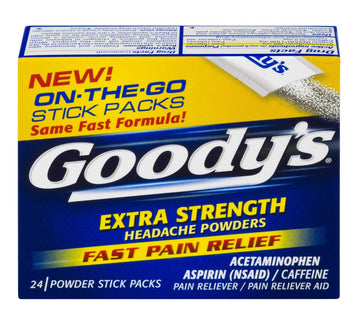 Goody's Extra Strength Powders | Fast Pain Relief | Aspirin & Caffeine | 24 Count Goody's buy supplements canada