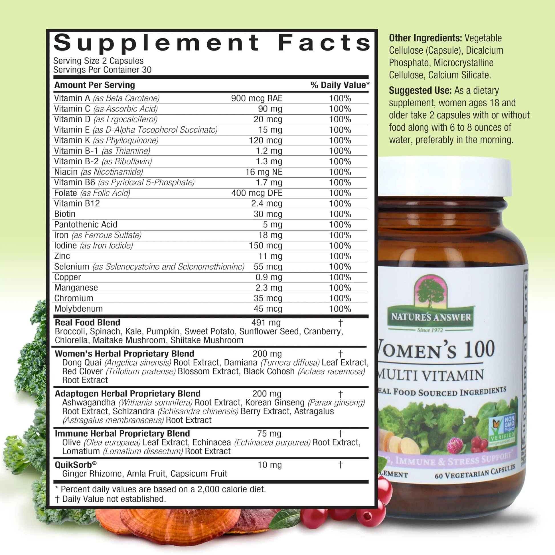 Nature's Answer Women's 100, Multivitamin, 60 Vegetarian Capsules Nature's Answer buy supplements canada